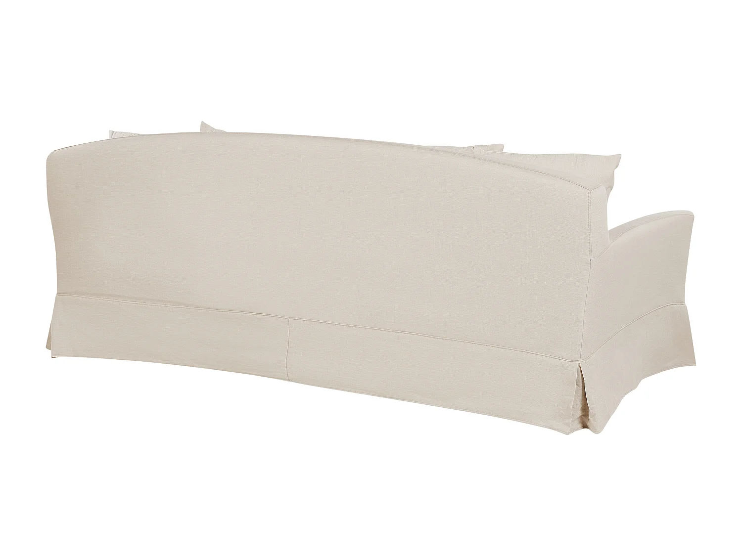 Gepolstertes Dreiersofa in modernem Design beige mit ausziehbarem Bezug Gilja