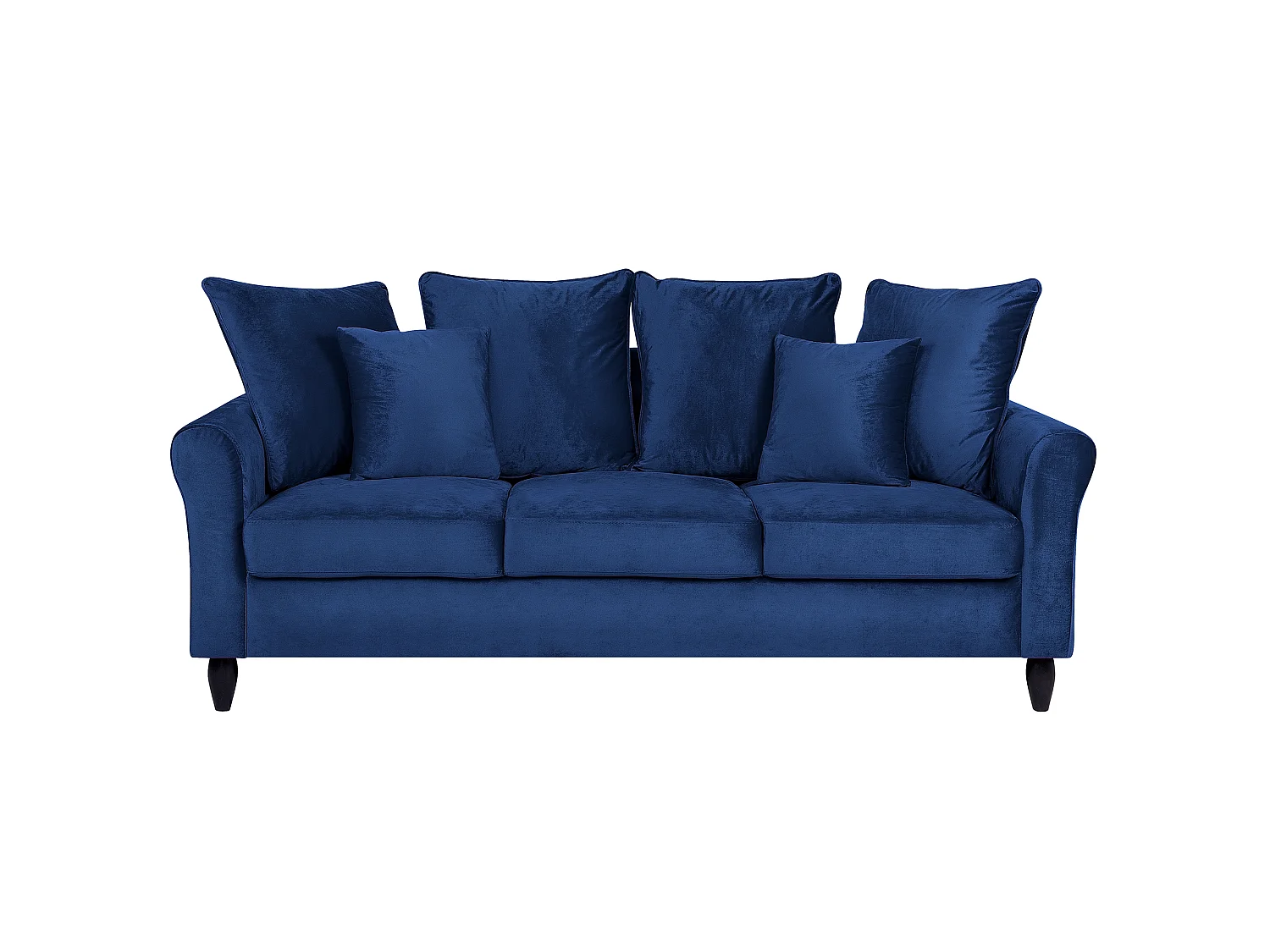 Sofa BORNHOLM Welur Granatowy dla 3 osób