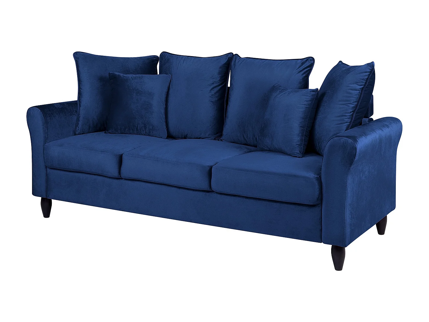 Sofa BORNHOLM Welur Granatowy dla 3 osób