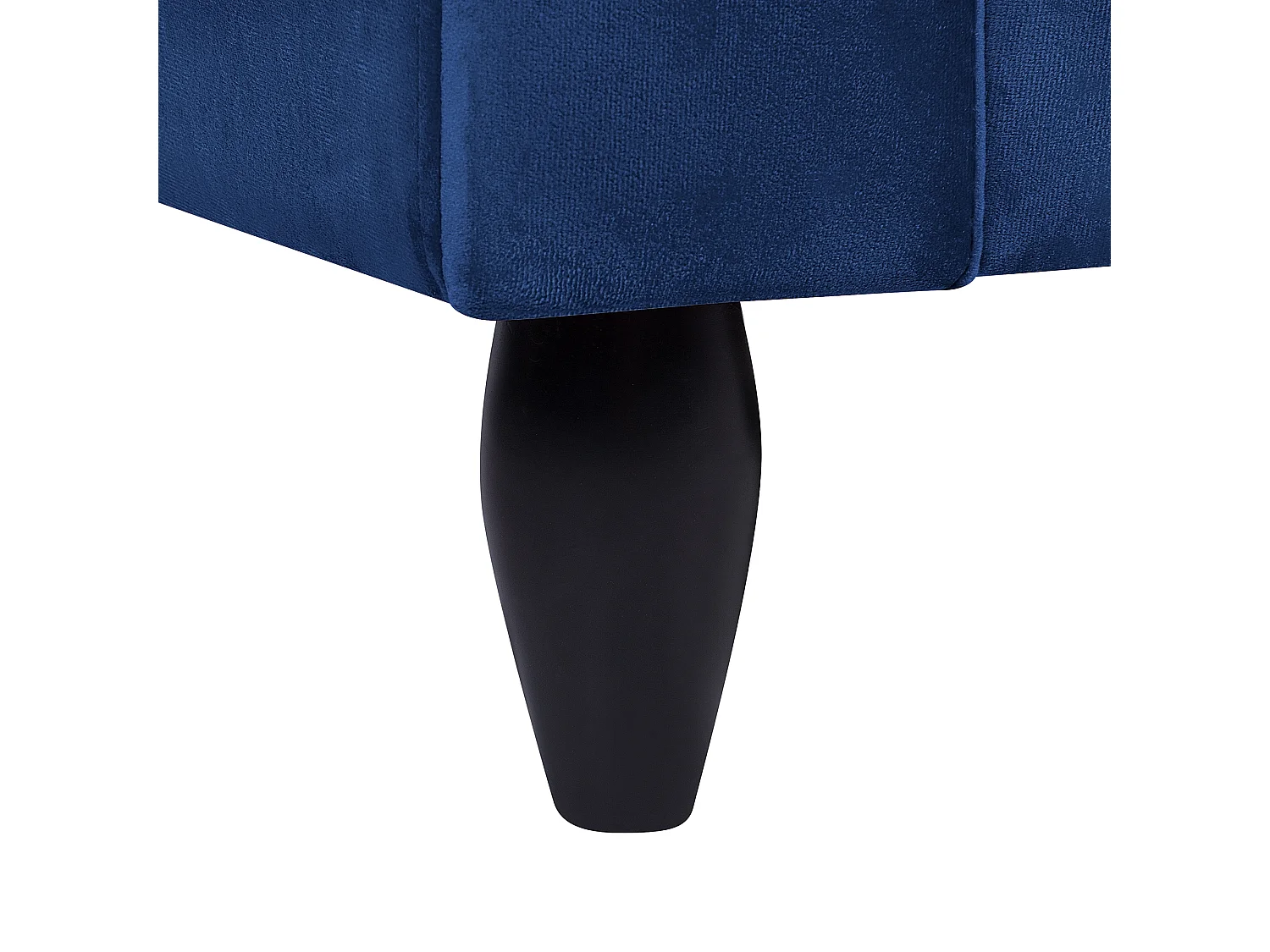 Sofa BORNHOLM Welur Granatowy dla 3 osób