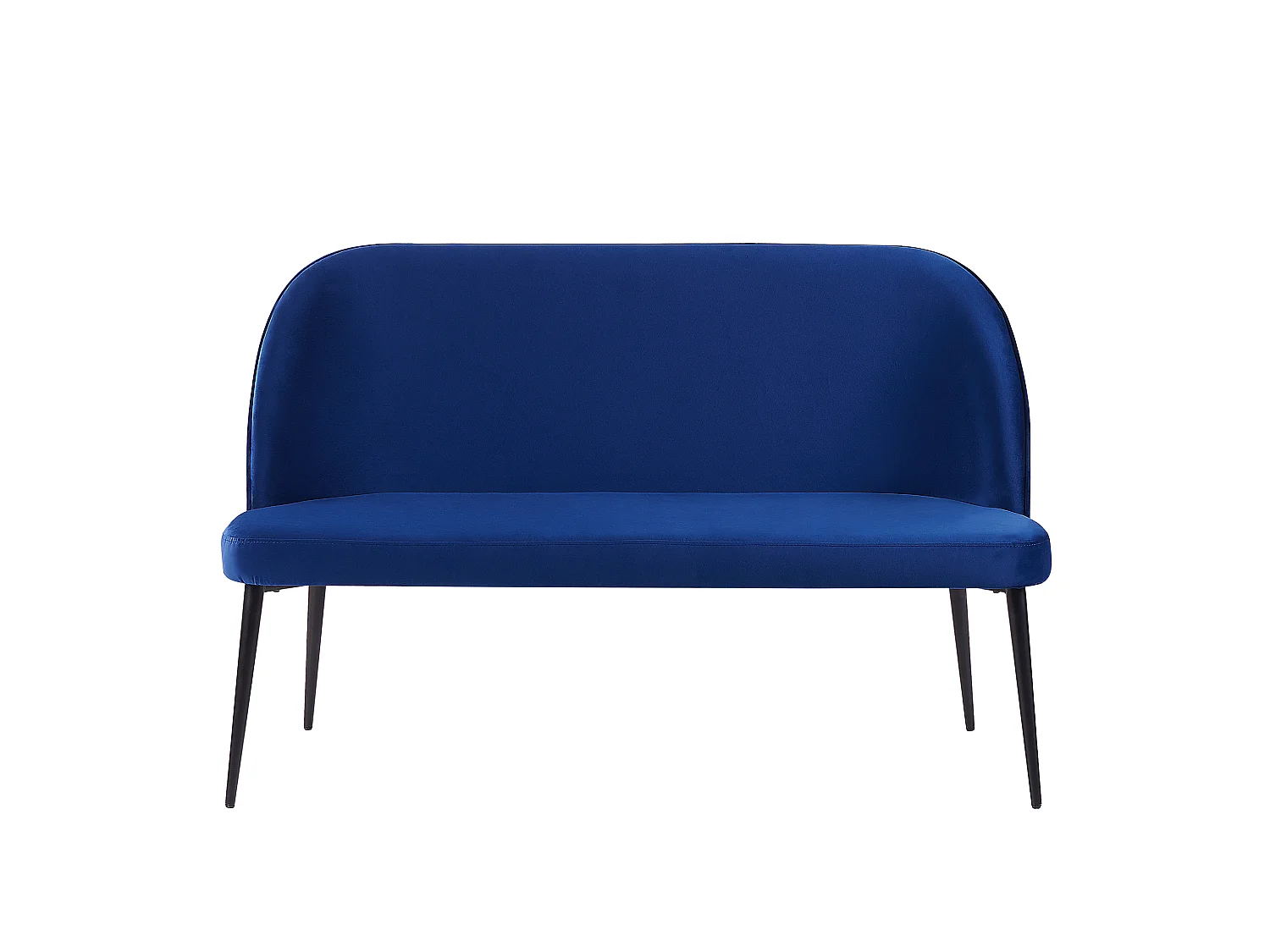 Banc rembourré 2 places OSBY Velours Bleu marine