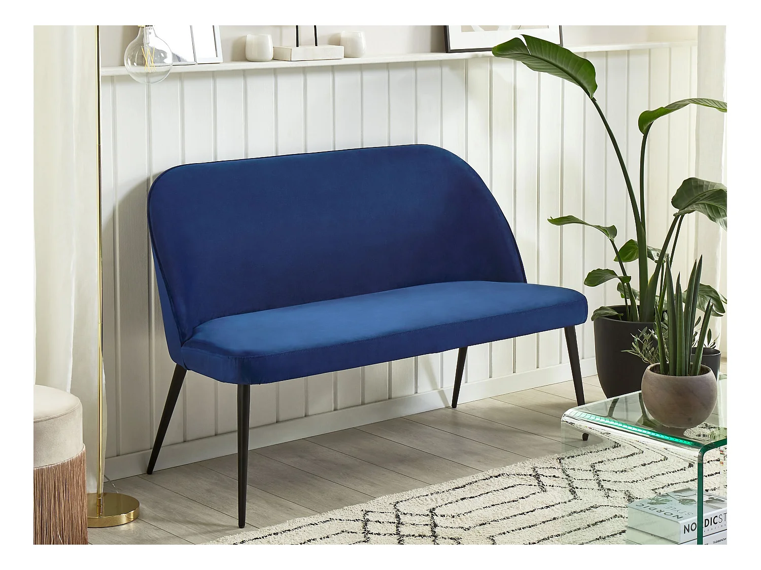 OSBY Velluto Blu marino 2 posti