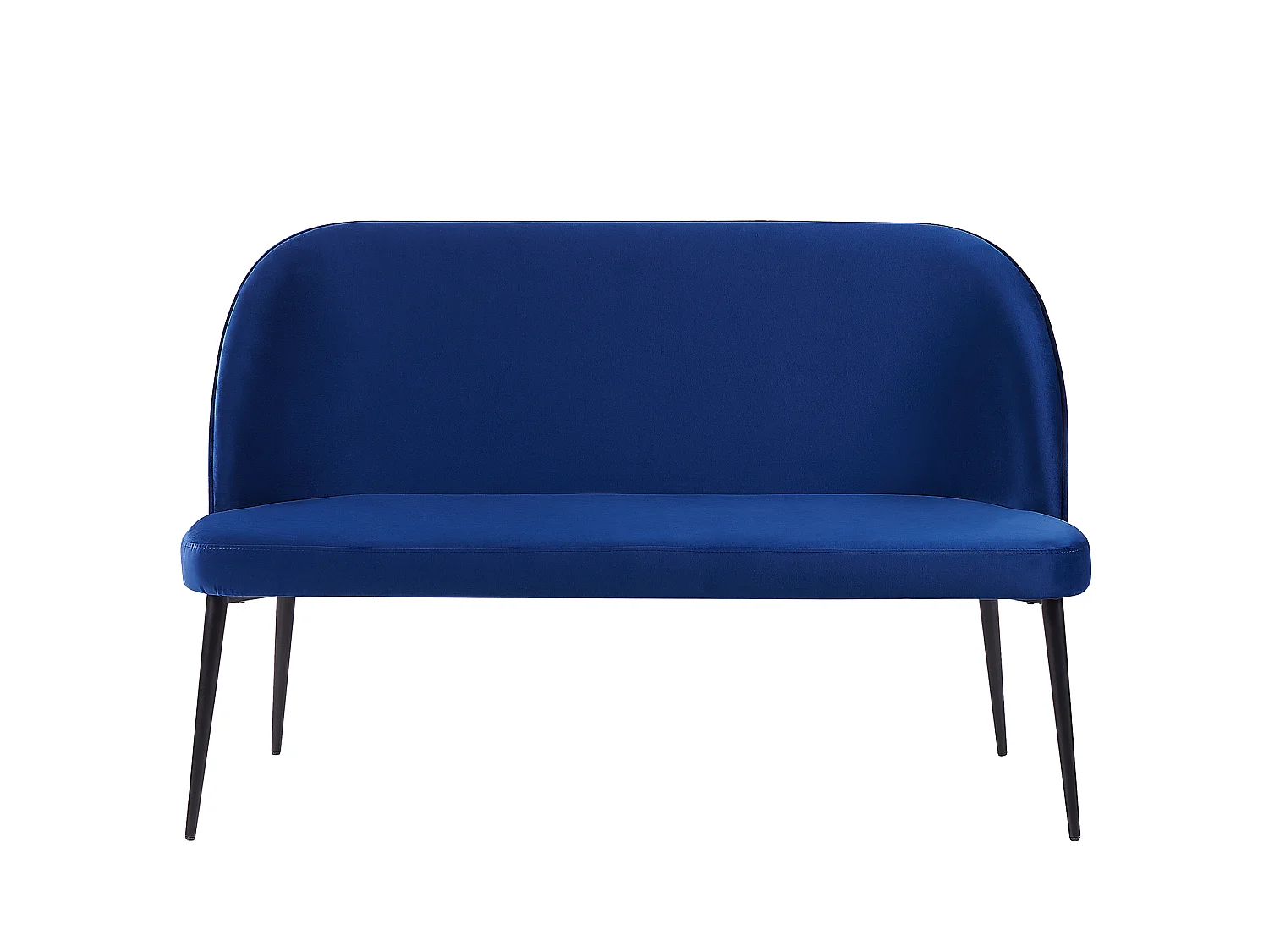 Banc rembourré 2 places OSBY Velours Bleu marine