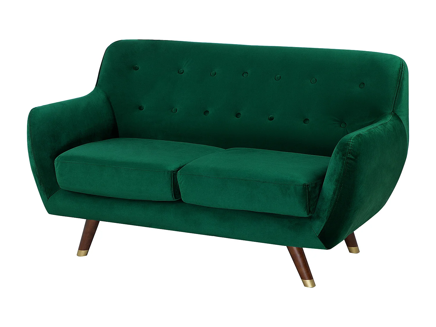 Sofa BODO Welur Szmaragdowy dla 2 osób