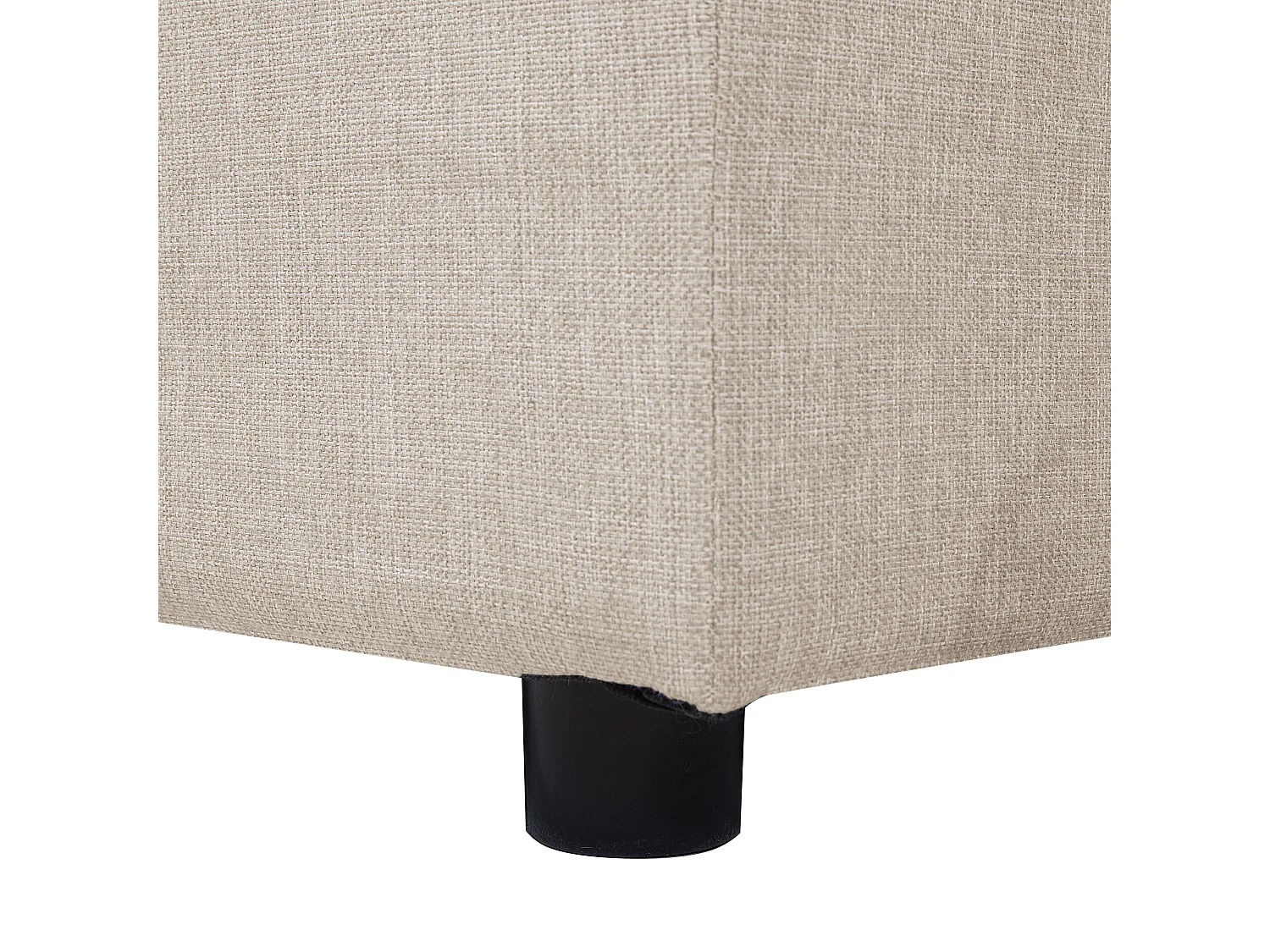 Canapé panoramique convertible 5 places en tissu beige KARRABO