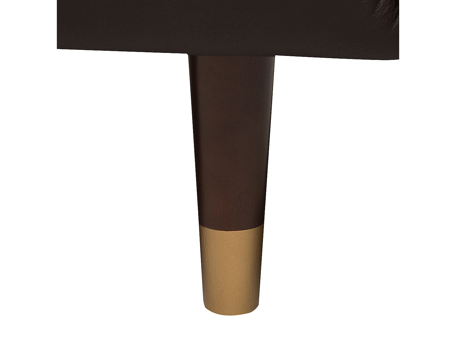 Komfortables Sofa aus Leder braun Couch 3er Sitzer Byske