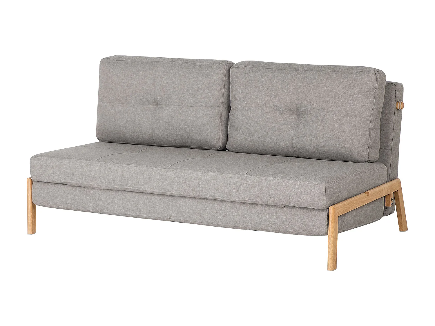 Sofá-cama EDLAND Tecido Cinzento claro 2 lugares