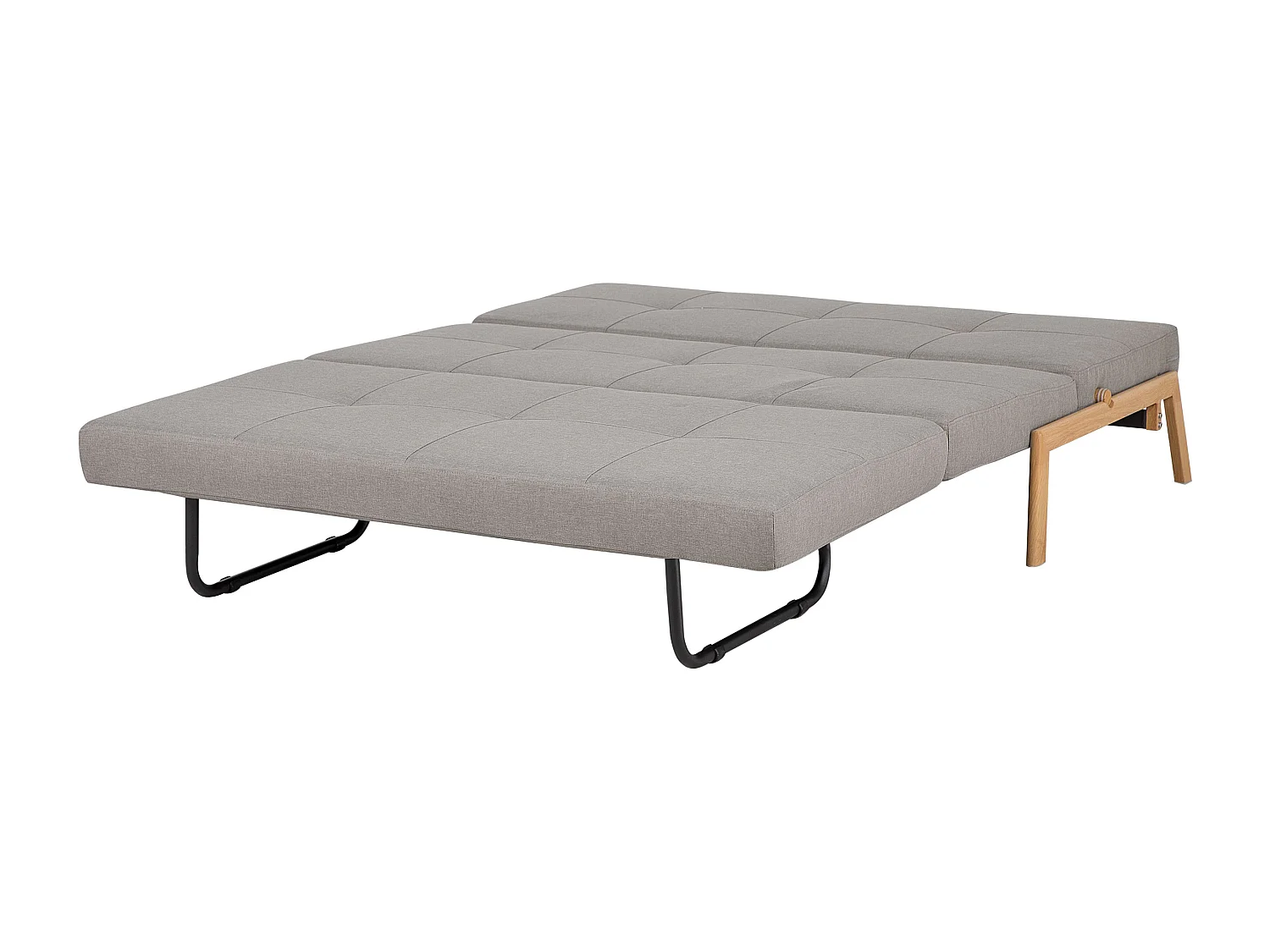 Sofá-cama EDLAND Tecido Cinzento claro 2 lugares