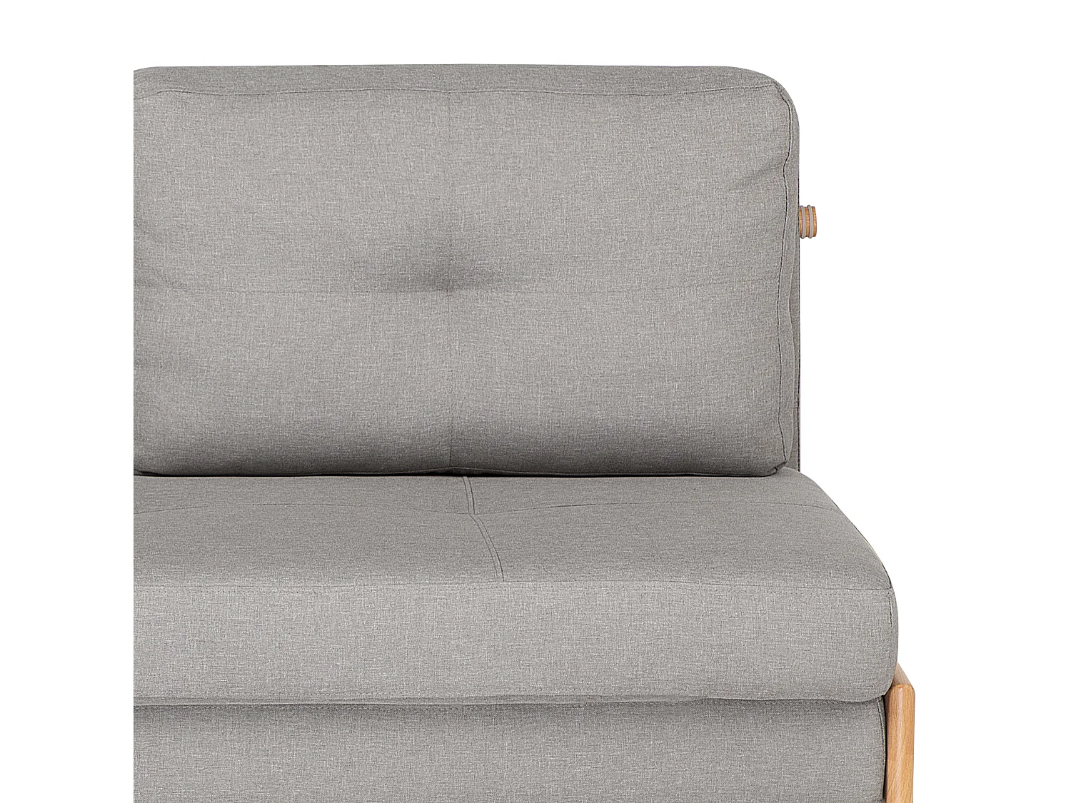 Sofá-cama EDLAND Tecido Cinzento claro 2 lugares