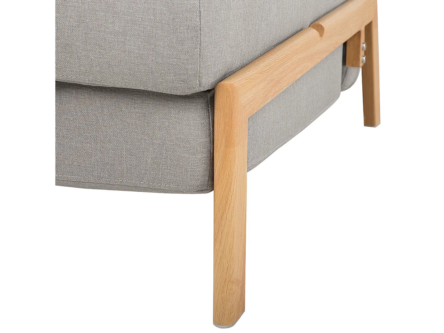 Sofá-cama EDLAND Tecido Cinzento claro 2 lugares