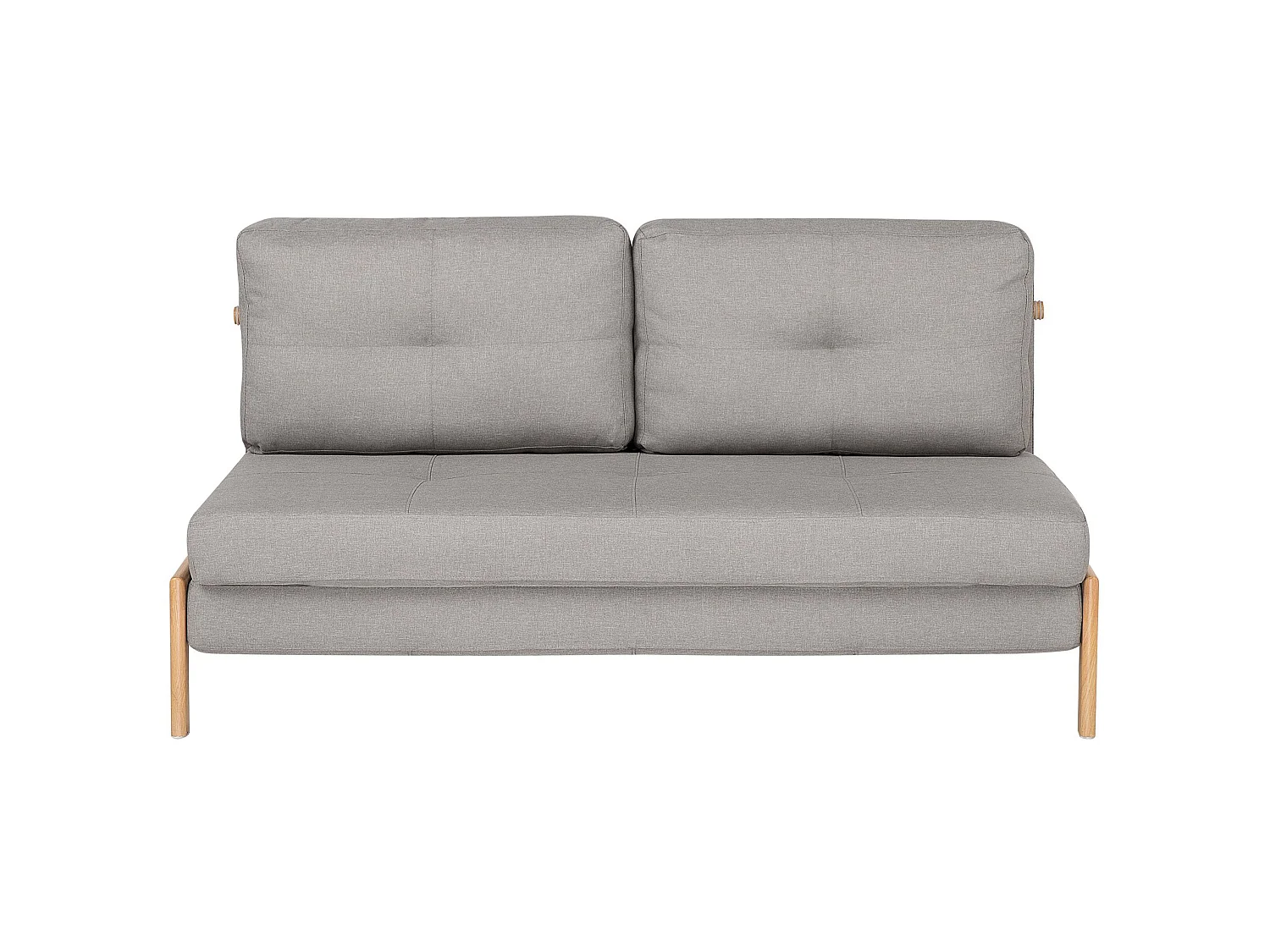 Schlafsofa EDLAND Stoff Hellgrau 2-Sitzer