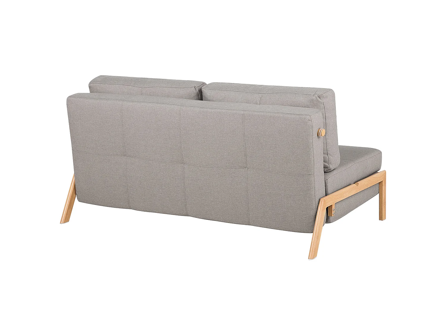 Schlafsofa EDLAND Stoff Hellgrau 2-Sitzer
