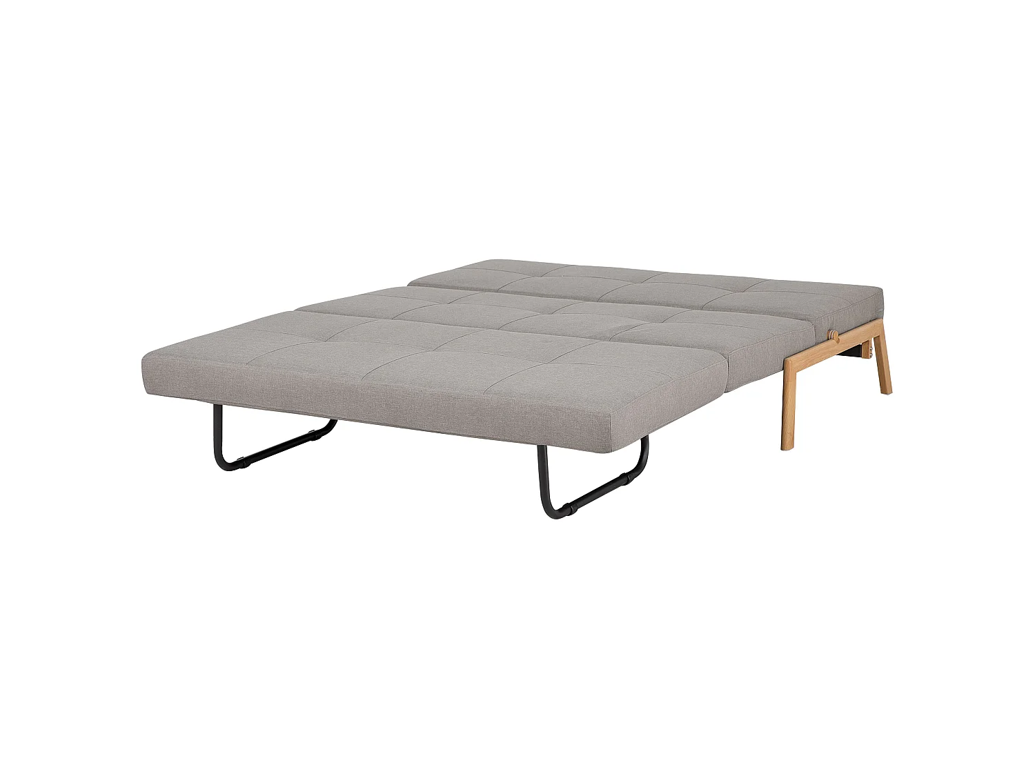Schlafsofa EDLAND Stoff Hellgrau 2-Sitzer