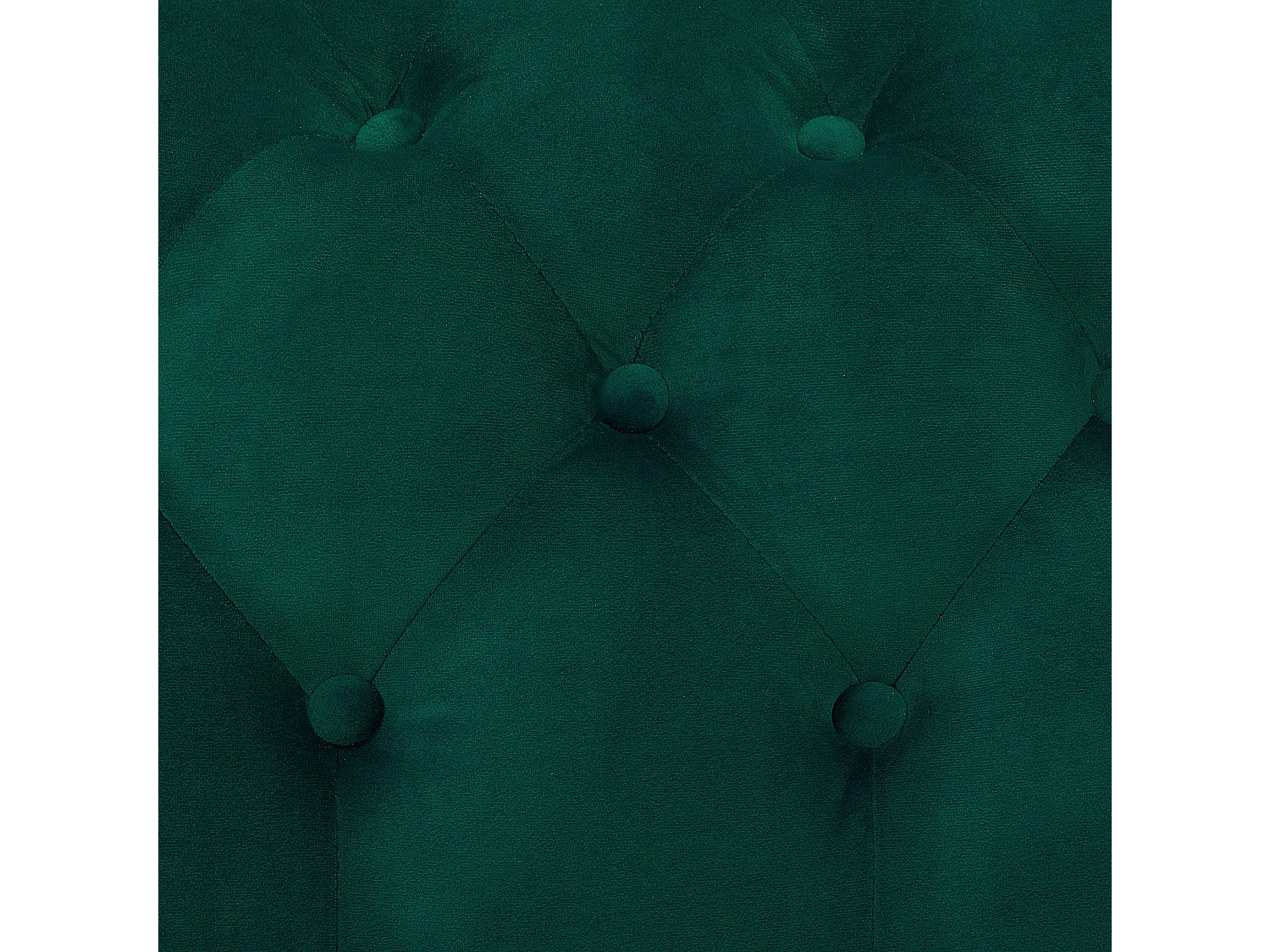 Sofá SOTRA Veludo Verde esmeralda 3 lugares