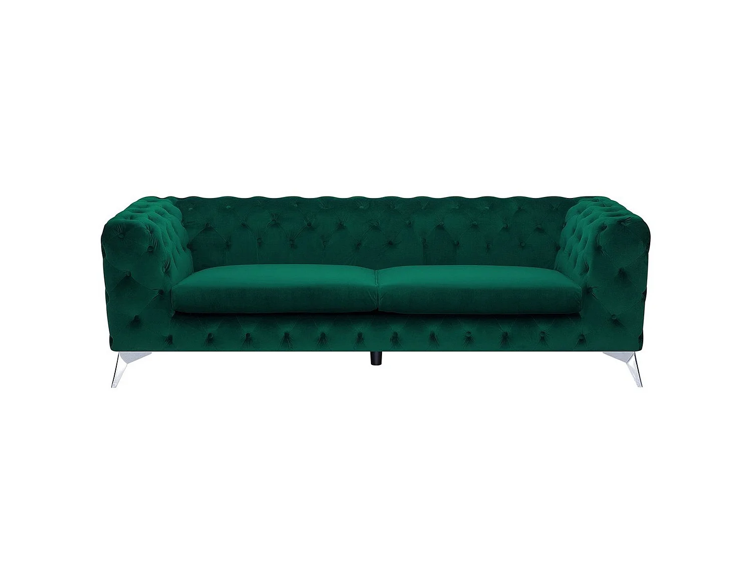 Divano SOTRA Velluto Verde smeraldo 3 posti