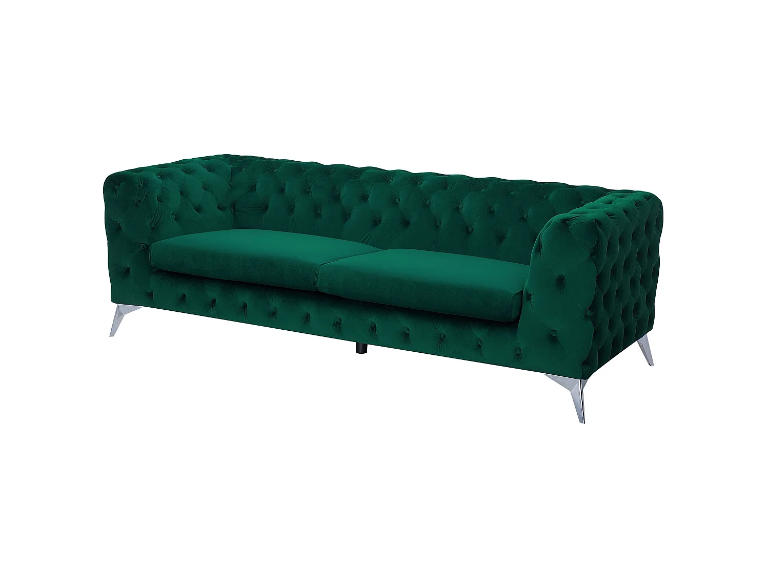 Divano SOTRA Velluto Verde smeraldo 3 posti