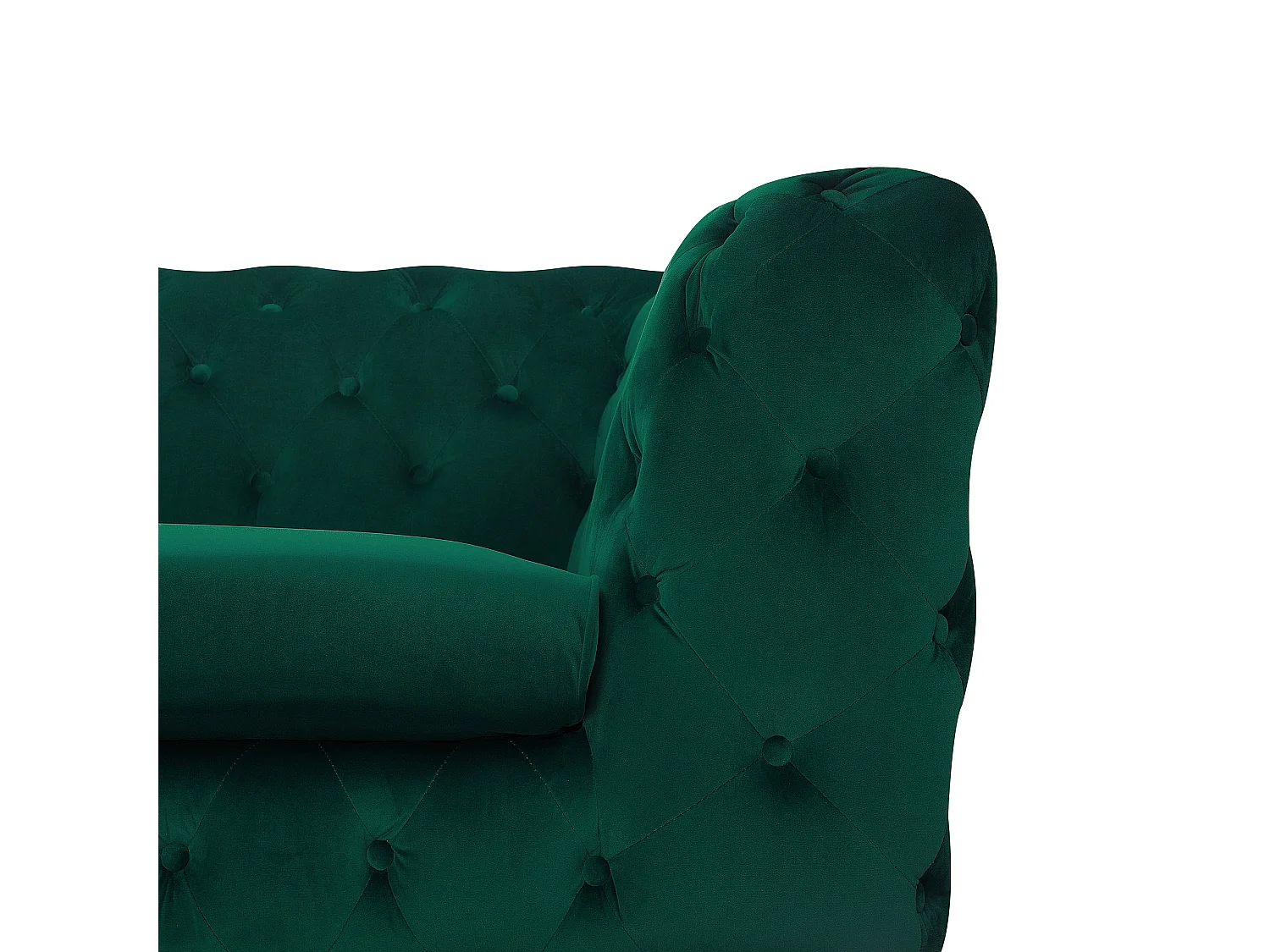 Divano SOTRA Velluto Verde smeraldo 3 posti