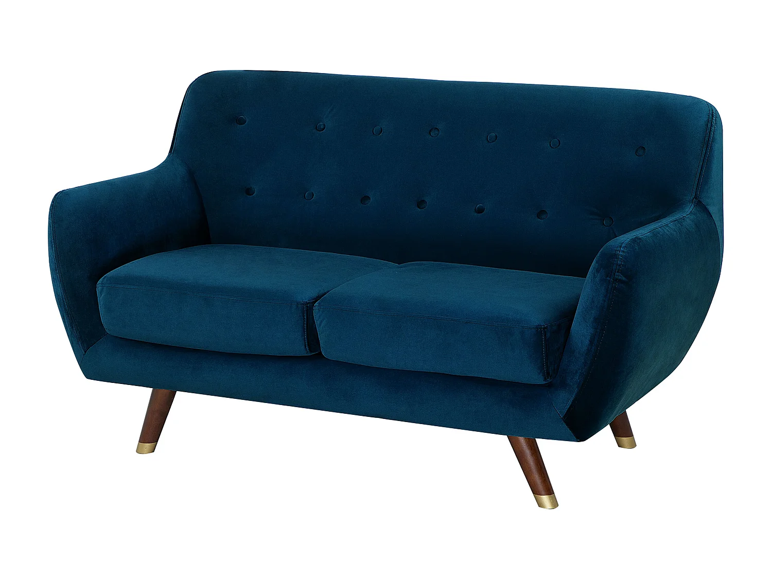 Bank BODO Fluweel Marineblauw 2-zitter