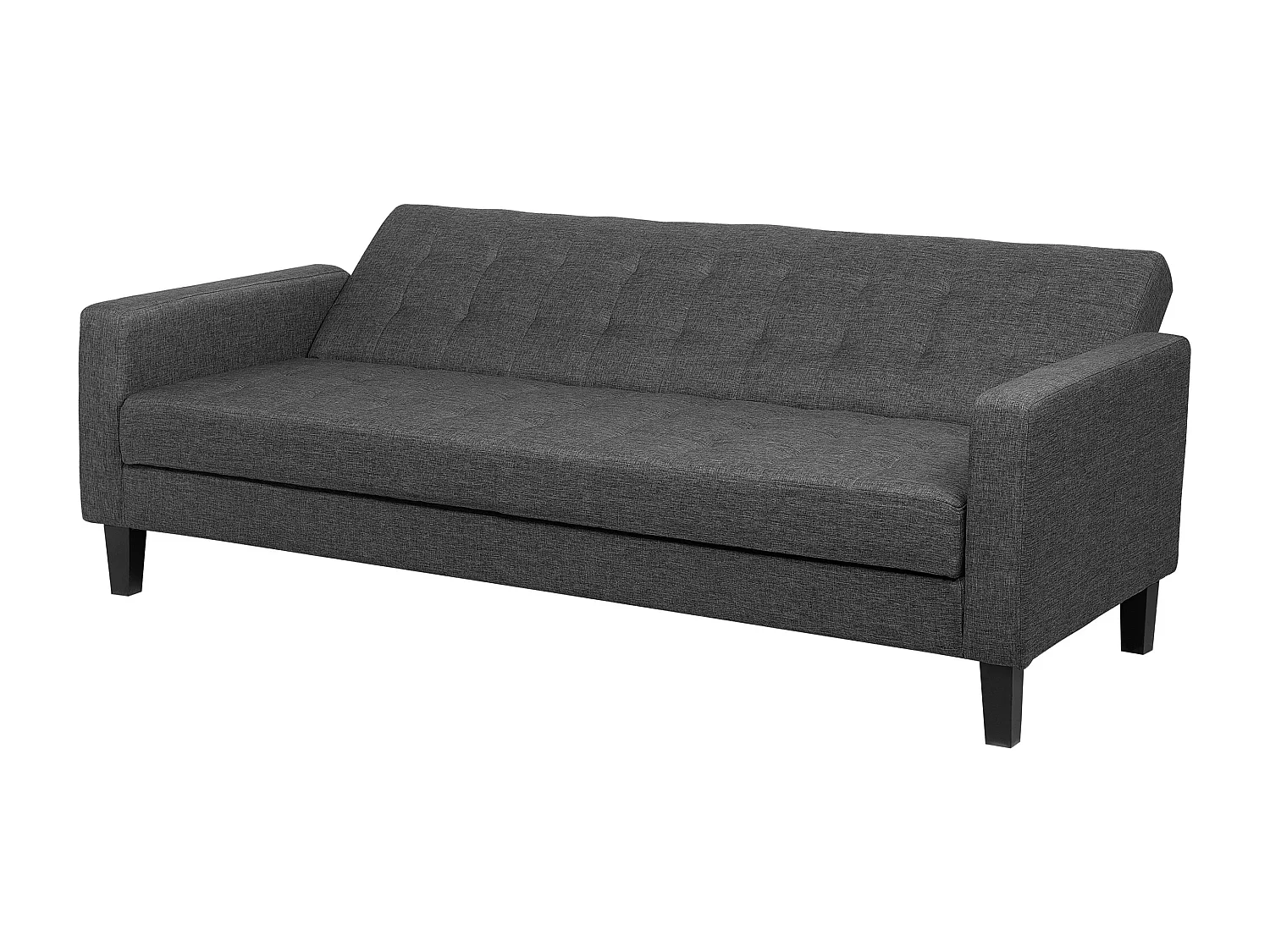 Sofa rozkładana VEHKOO Ciemnoszary dla 3 osób