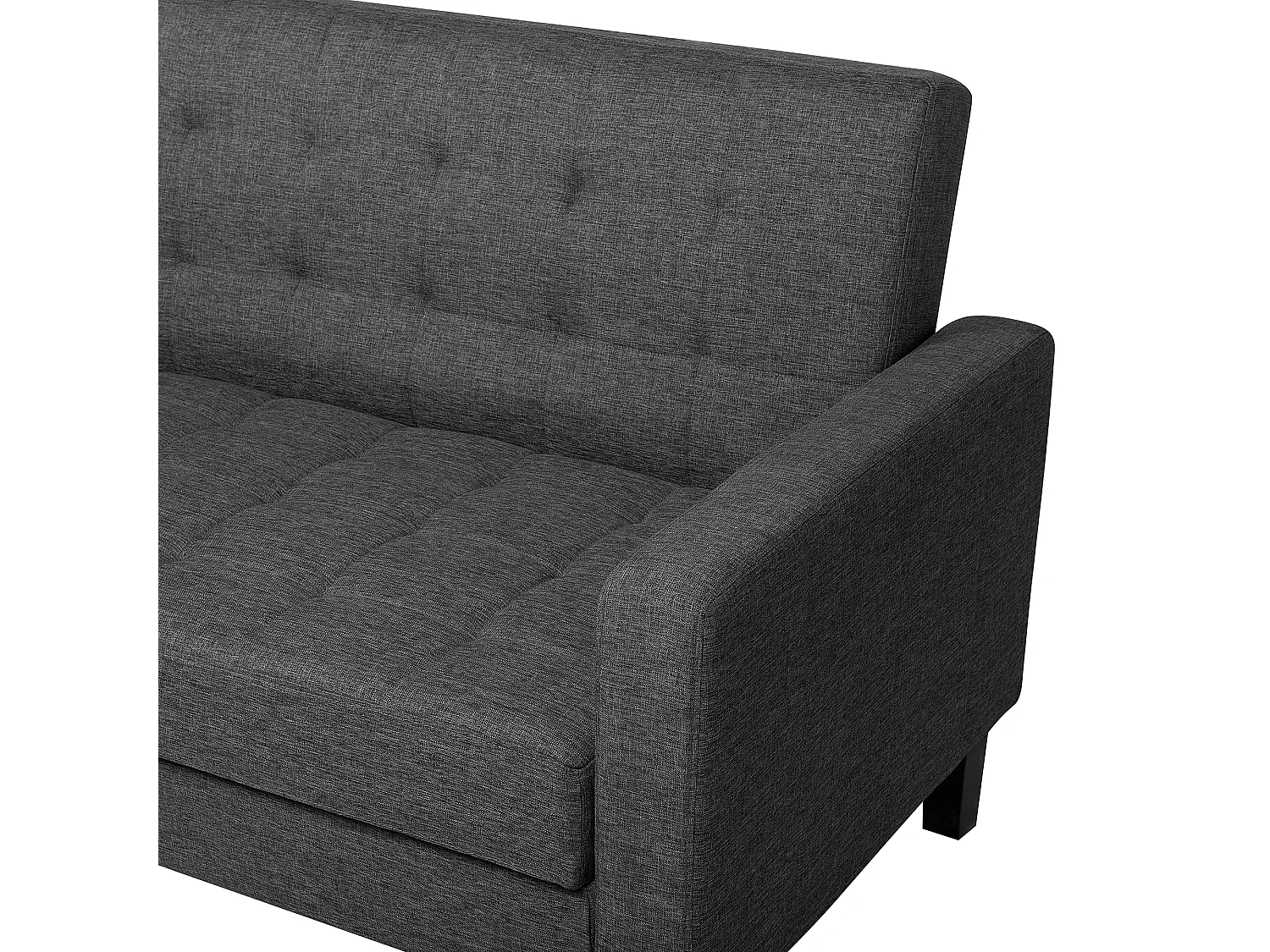 Canapé-lit 3 places VEHKOO Tissu Gris foncé