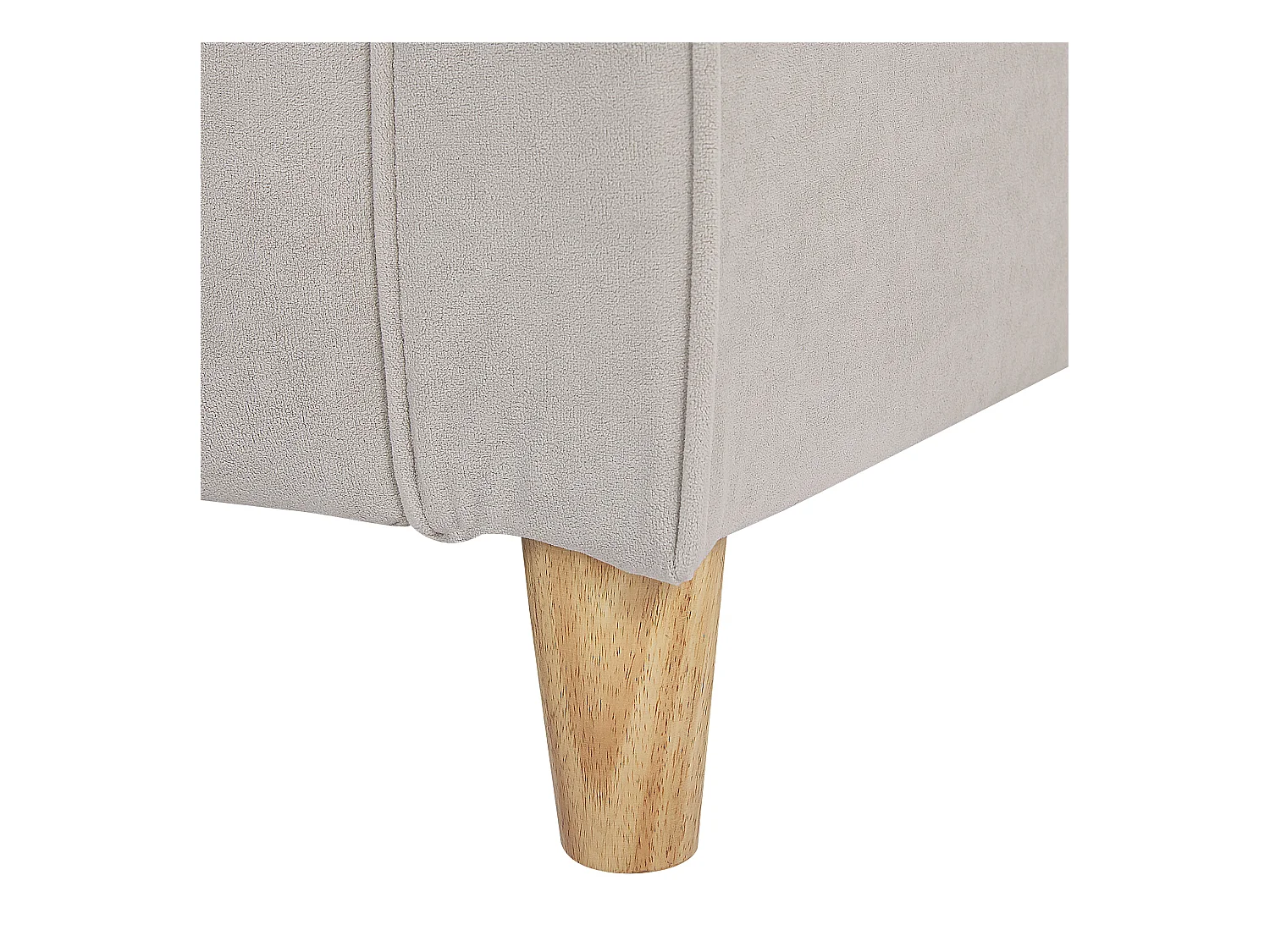 Bank RONNEBY Fluweel Lichtbeige 3-zitter