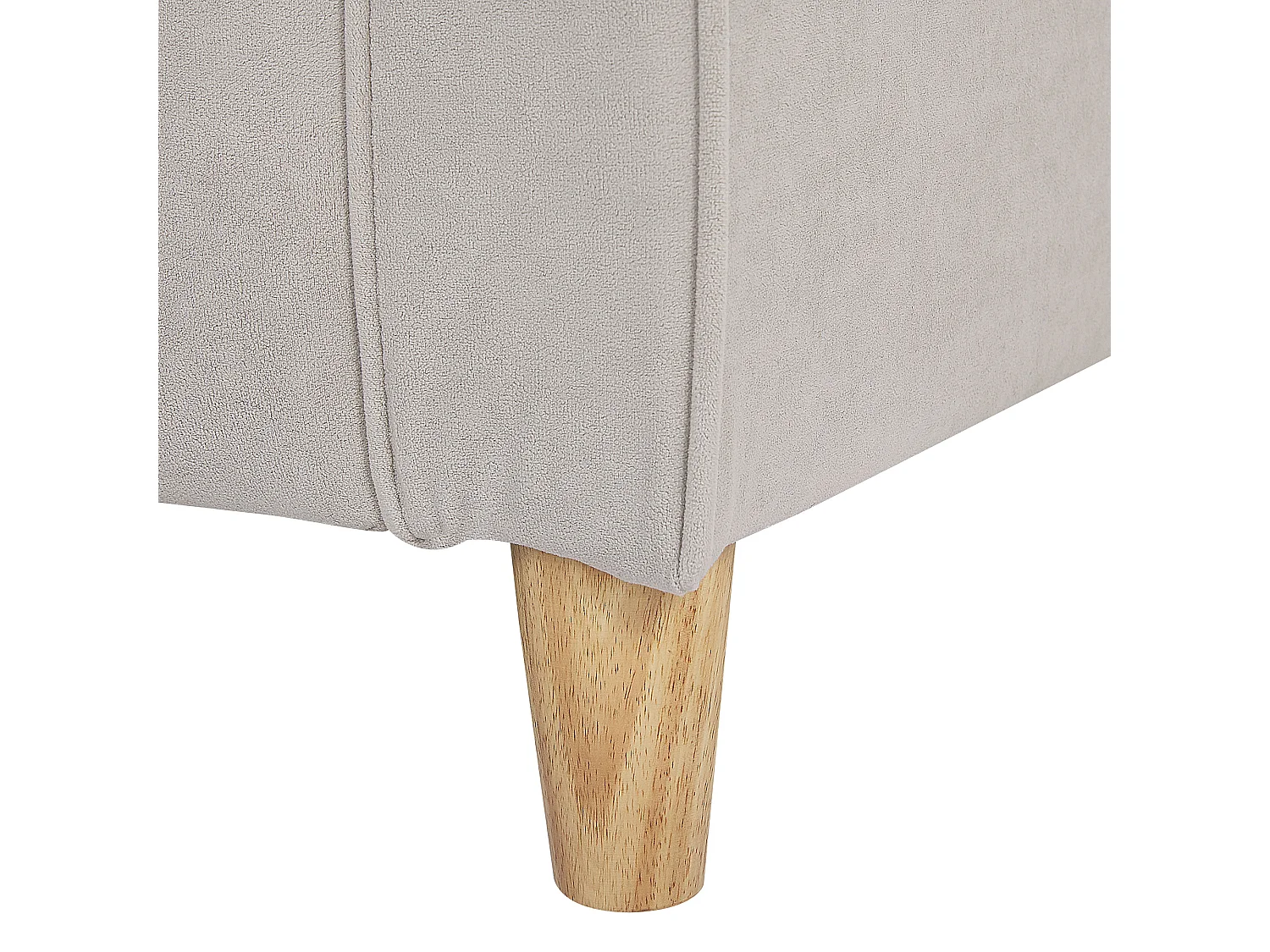 Bank RONNEBY Fluweel Lichtbeige 3-zitter