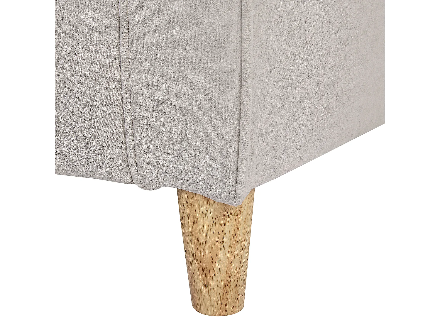 Bank RONNEBY Fluweel Lichtbeige 3-zitter