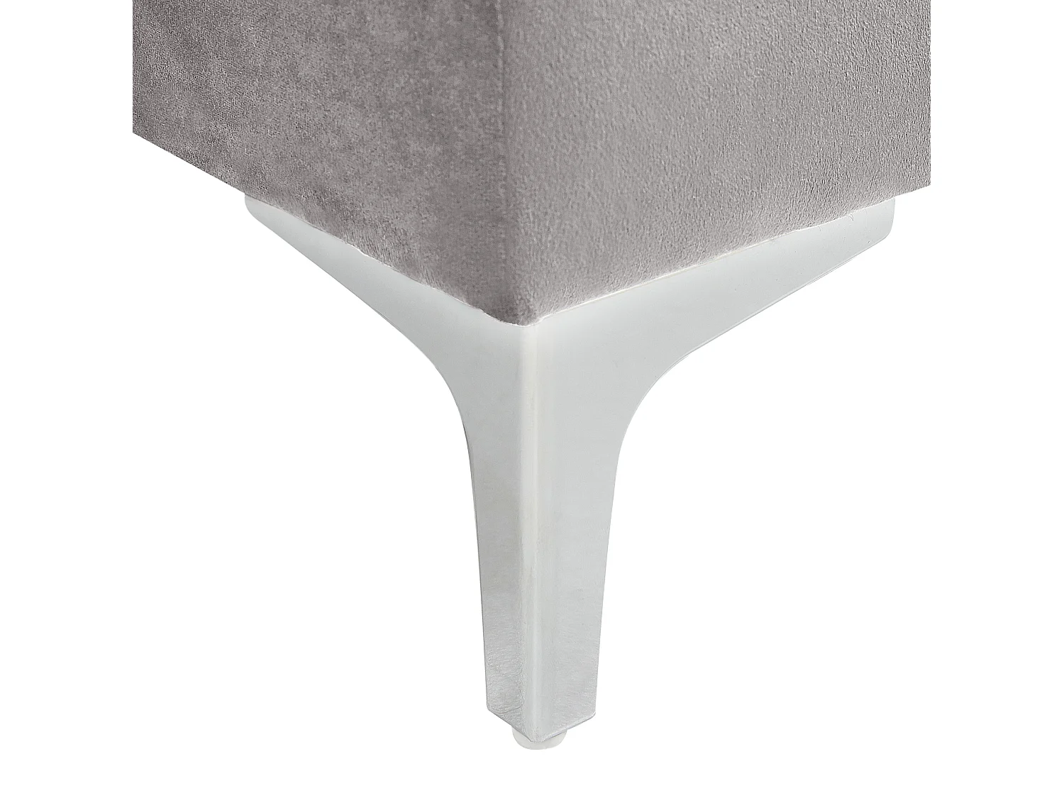 Canapé d'Angle - Timra - Côté Droite, en Velours, Gris