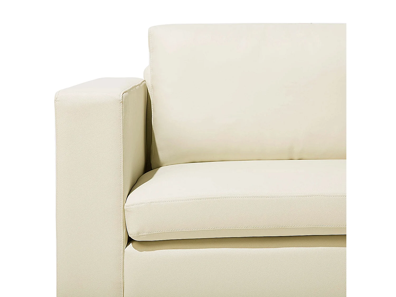 Canapé 3 places HELSINKI Cuir Beige clair