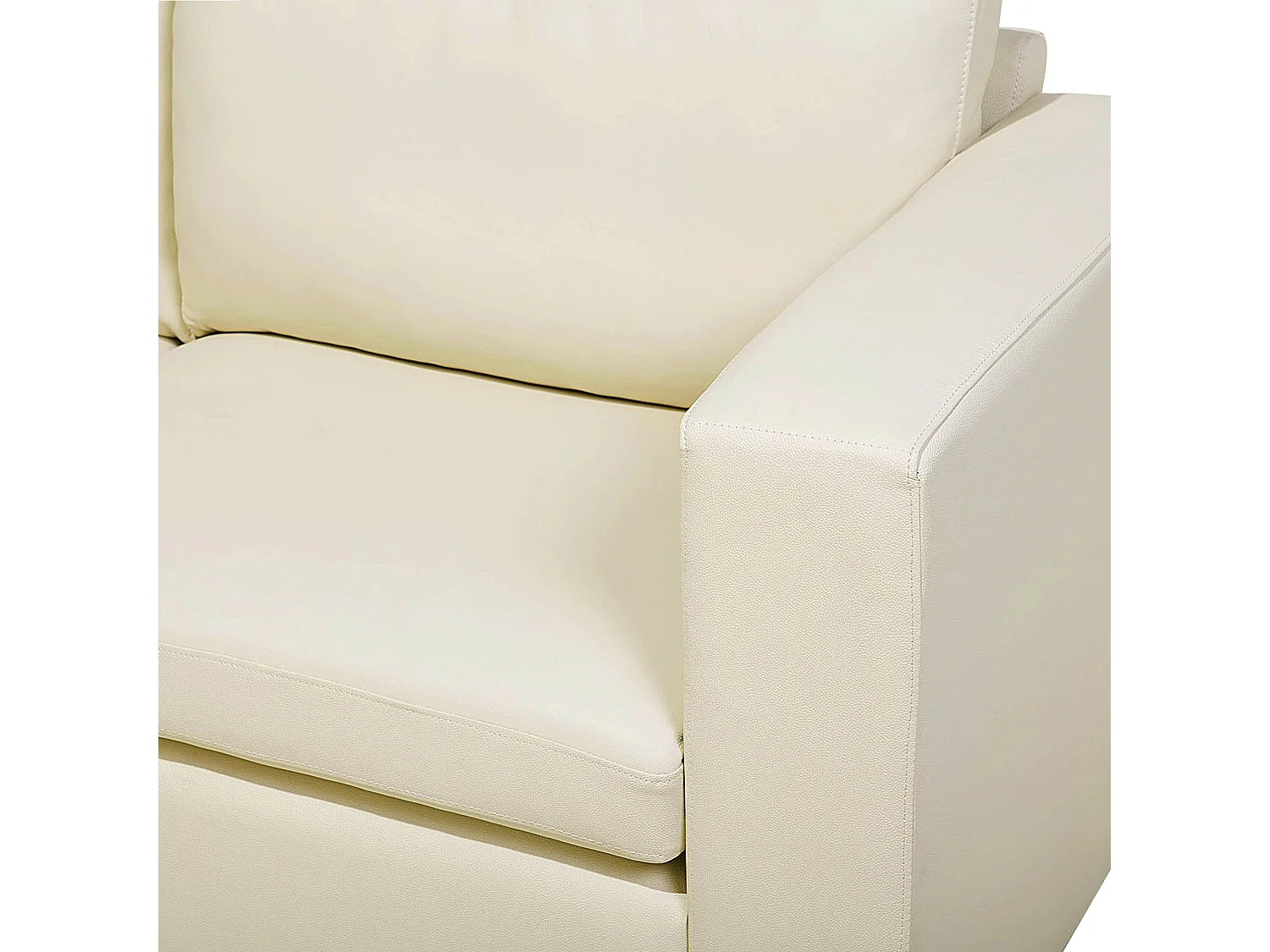 Canapé 3 places HELSINKI Cuir Beige clair