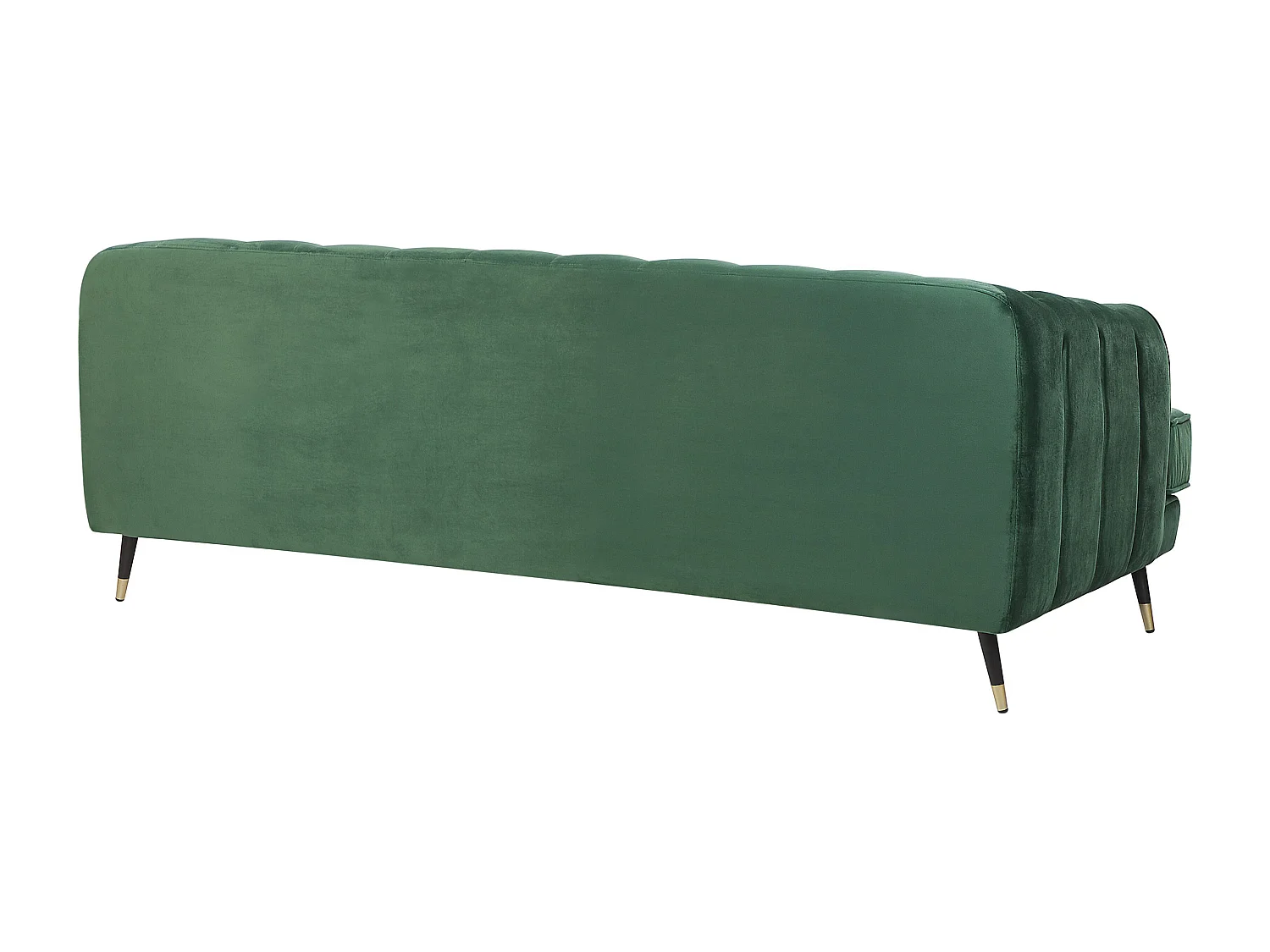 Divano SLETTA Velluto Verde scuro 3 posti