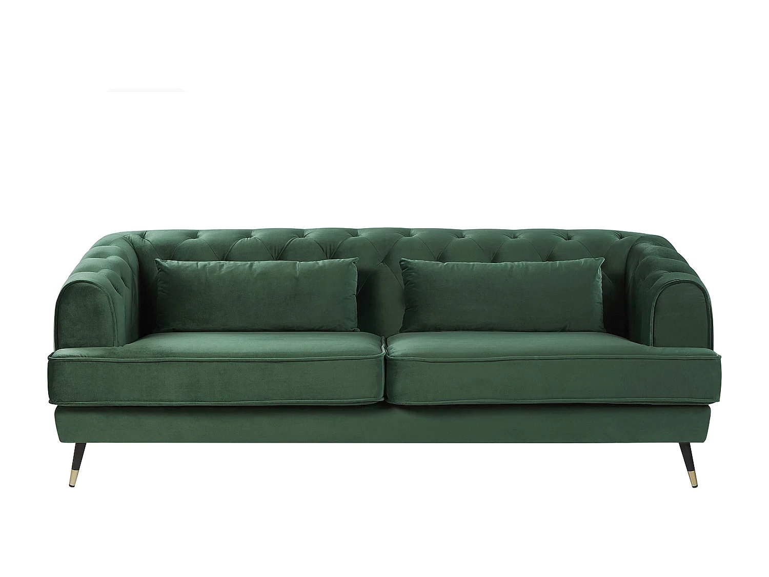 Canapé 3 places SLETTA Velours Vert foncé