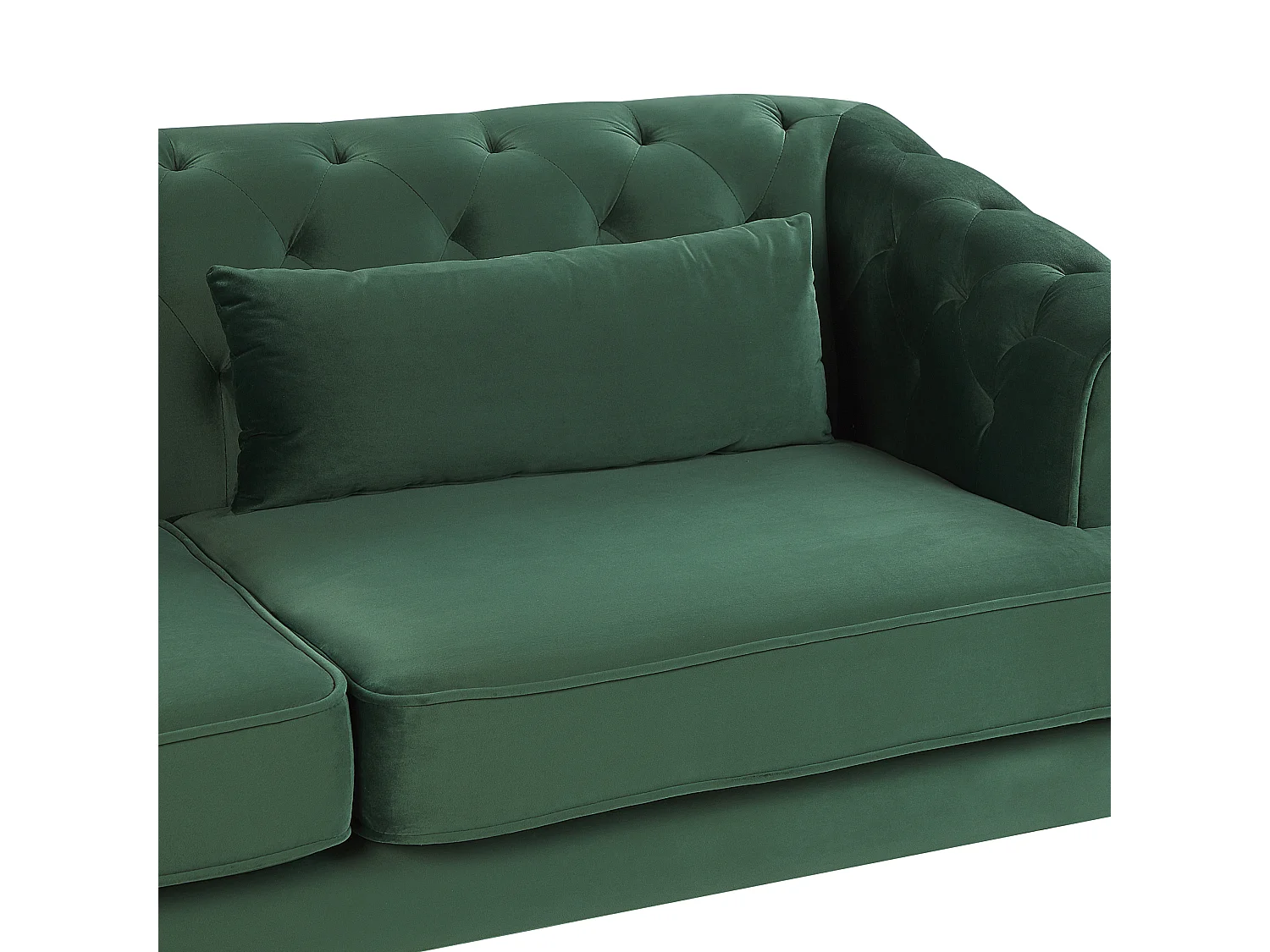 Canapé 3 places SLETTA Velours Vert foncé