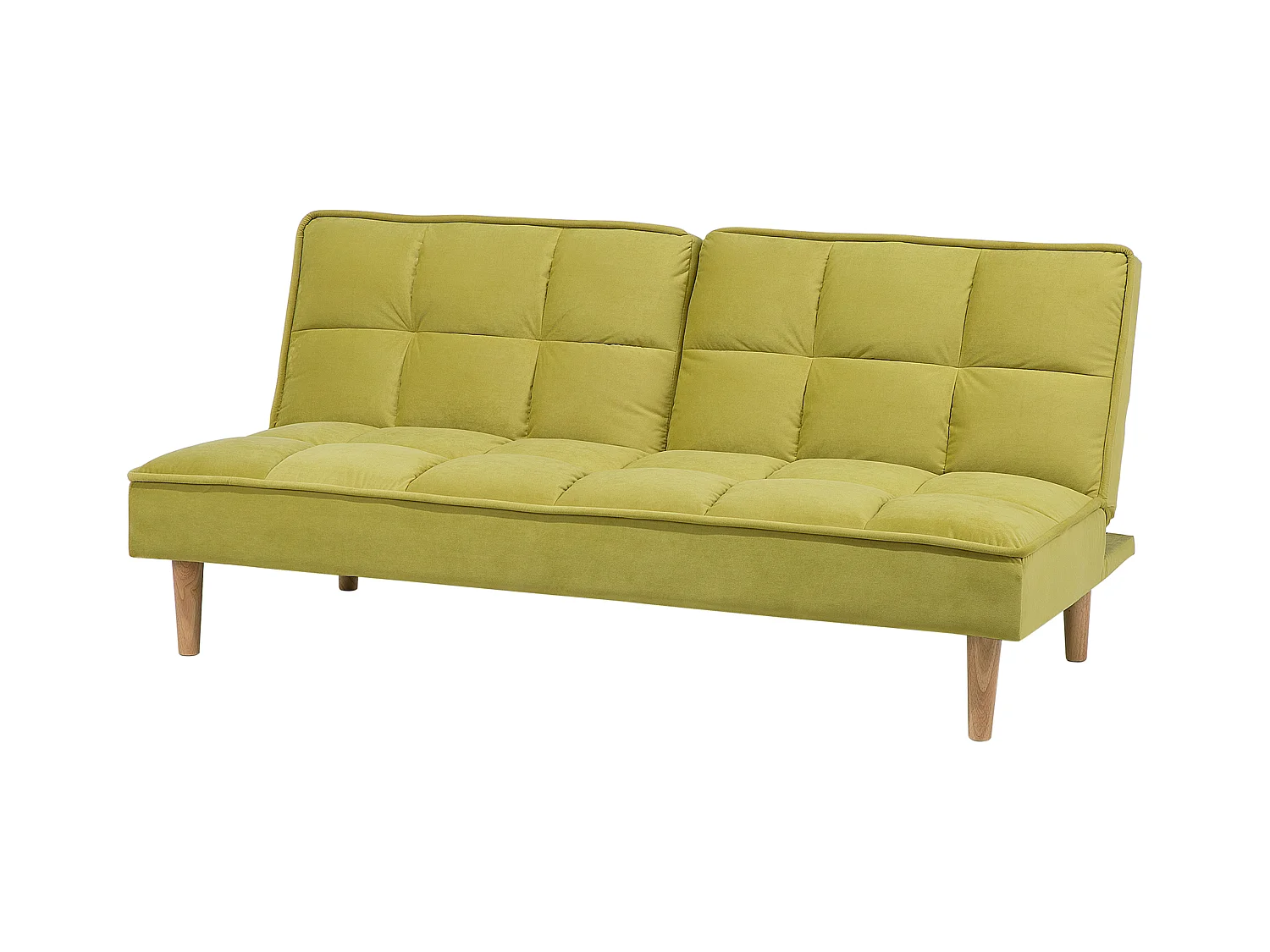 Canapé-lit 3 places SILJAN Tissu Vert olive