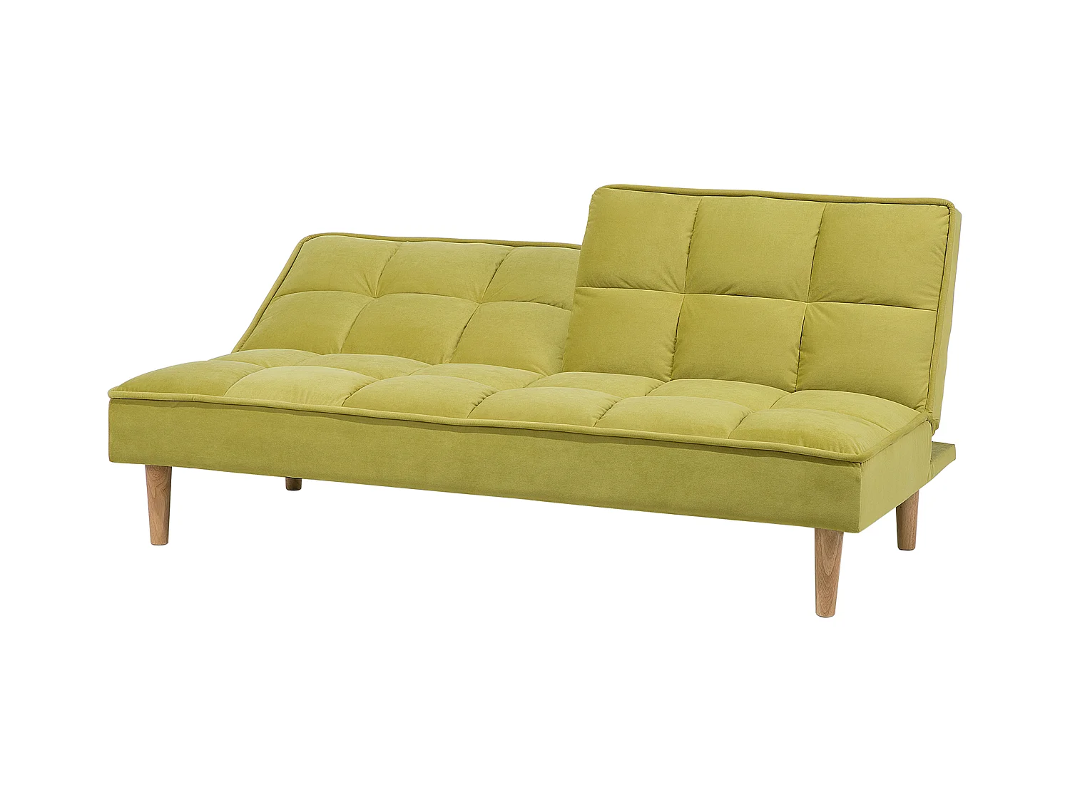 Canapé-lit 3 places SILJAN Tissu Vert olive