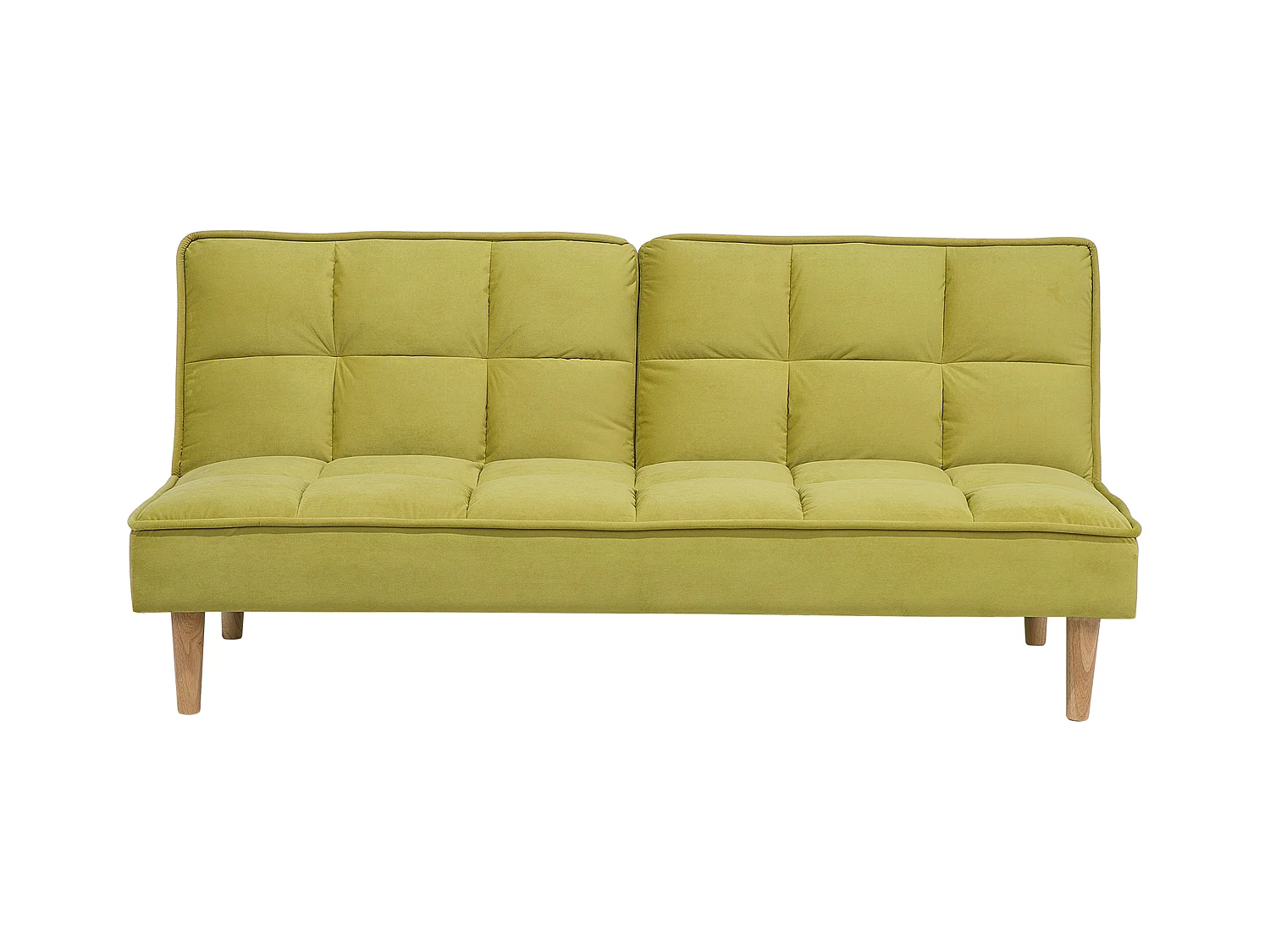 Canapé-lit 3 places SILJAN Tissu Vert olive