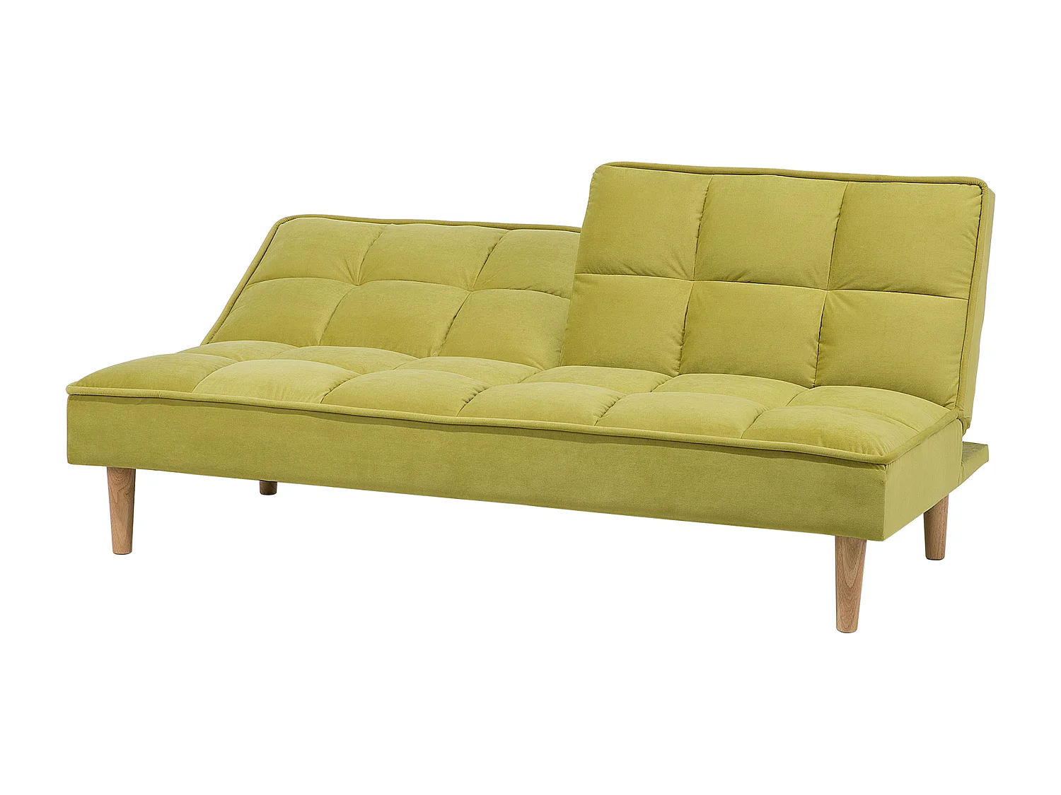 Canapé-lit 3 places SILJAN Tissu Vert olive