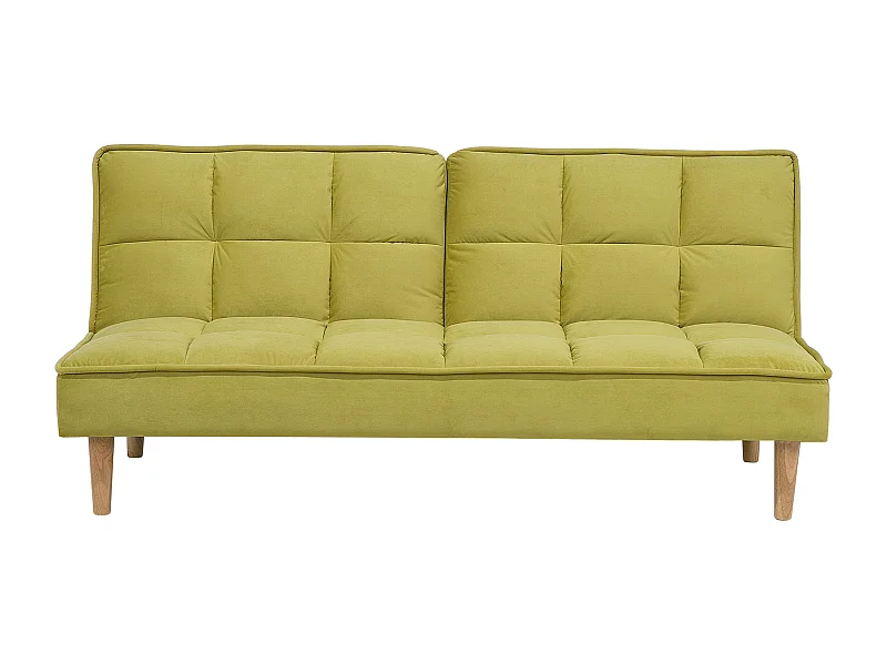 Sofa rozkładana SILJAN Oliwkowy dla 3 osób