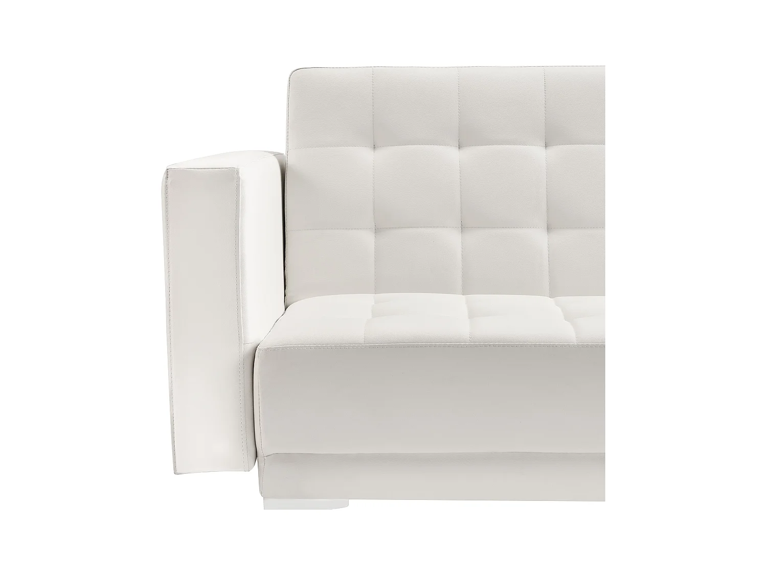 Canapé-lit 3 places ABERDEEN Cuir PU Blanc