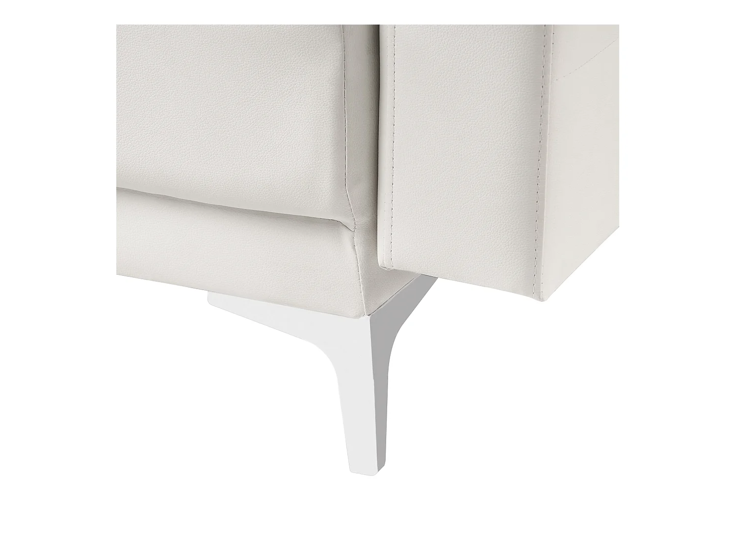 Canapé-lit 3 places ABERDEEN Cuir PU Blanc