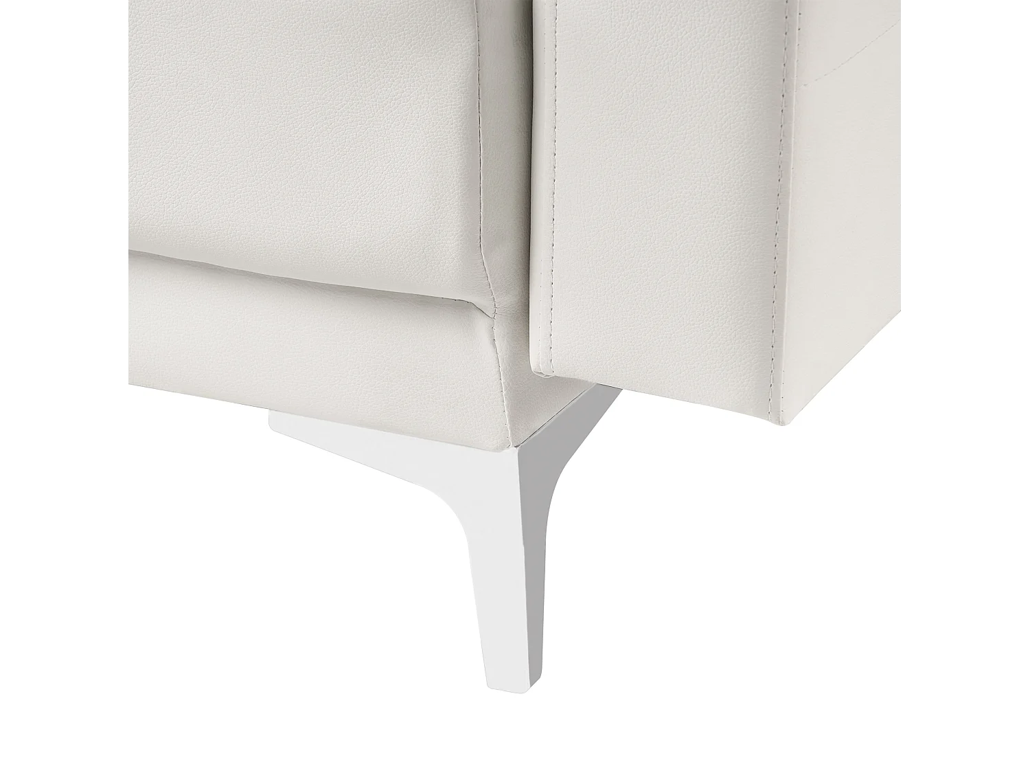 Canapé-lit 3 places ABERDEEN II Cuir PU Blanc