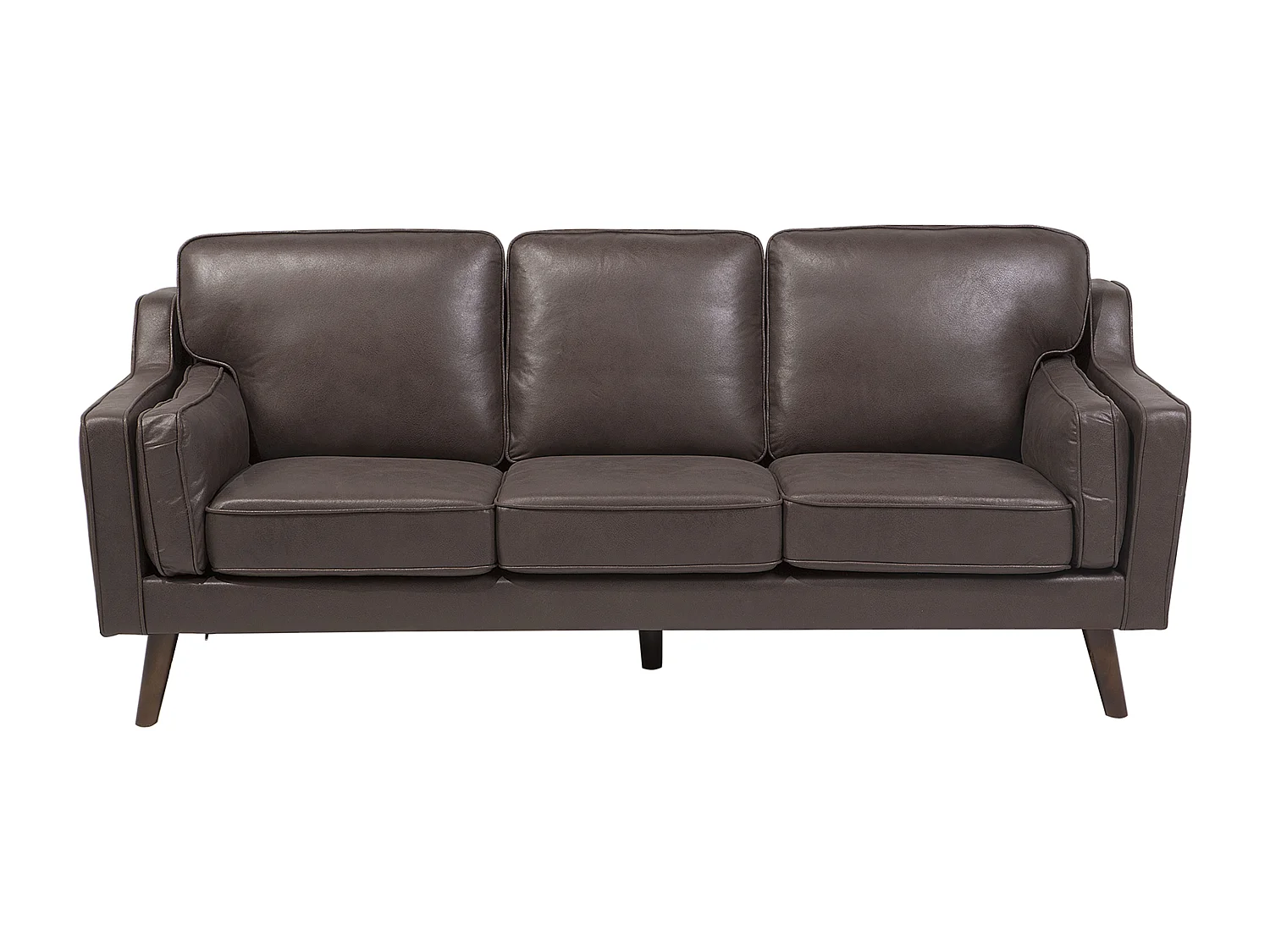 Canapé 3 places LOKKA Cuir PU Marron