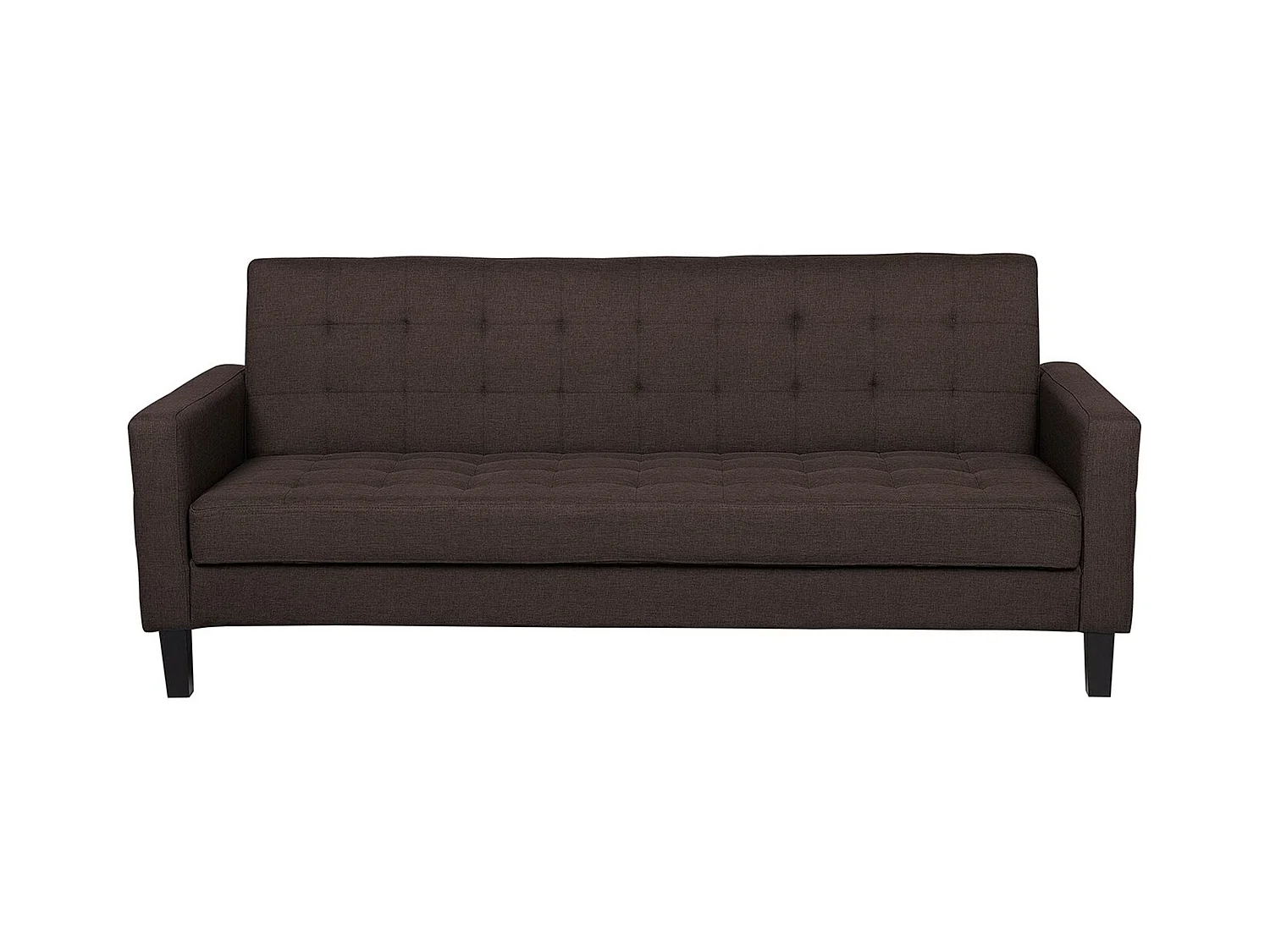 Canapé-lit 3 places VEHKOO Tissu Marron foncé