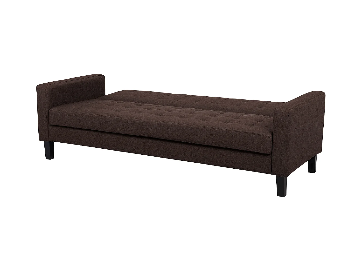 Canapé-lit 3 places VEHKOO Tissu Marron foncé