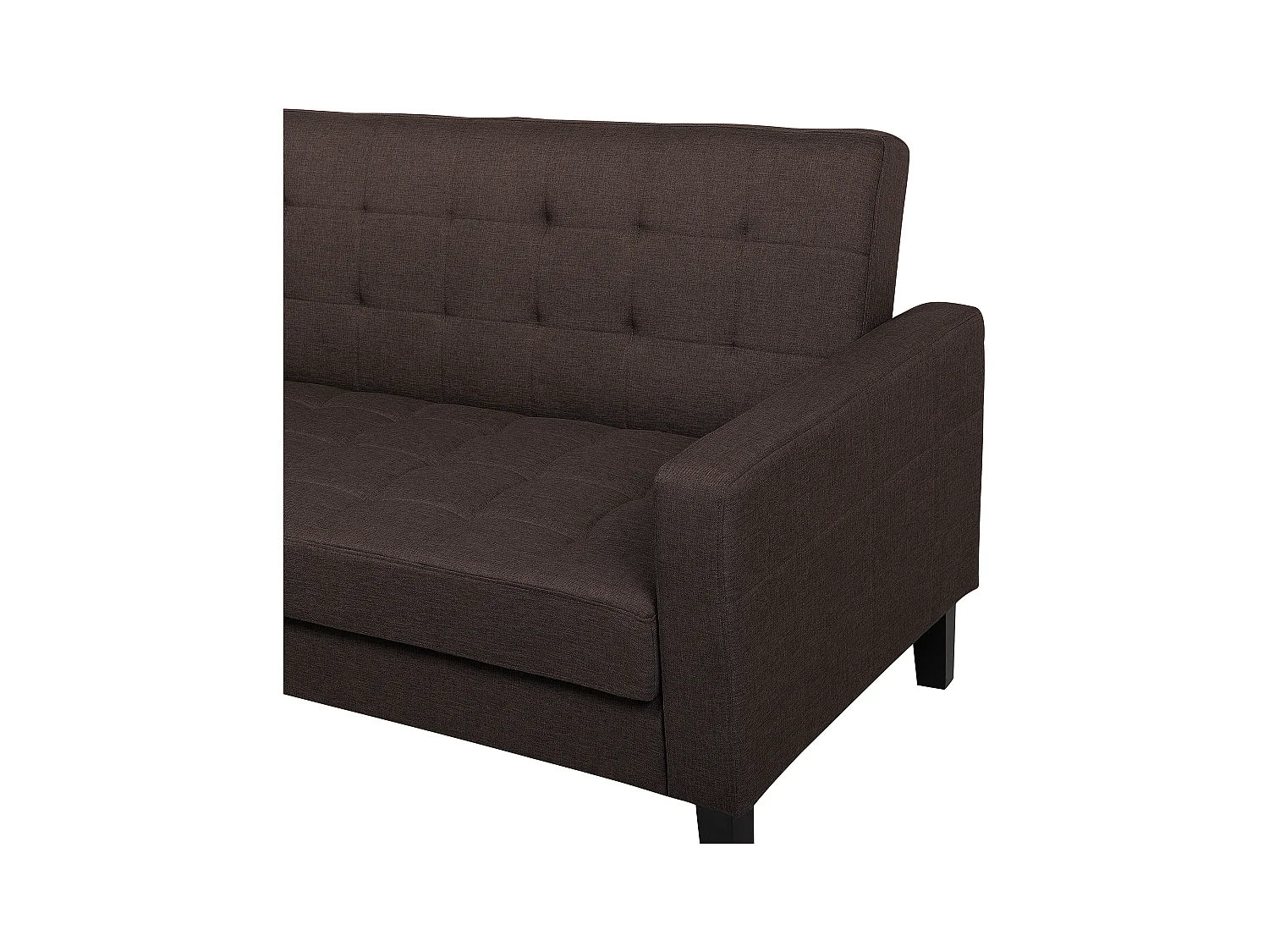 Canapé-lit 3 places VEHKOO Tissu Marron foncé