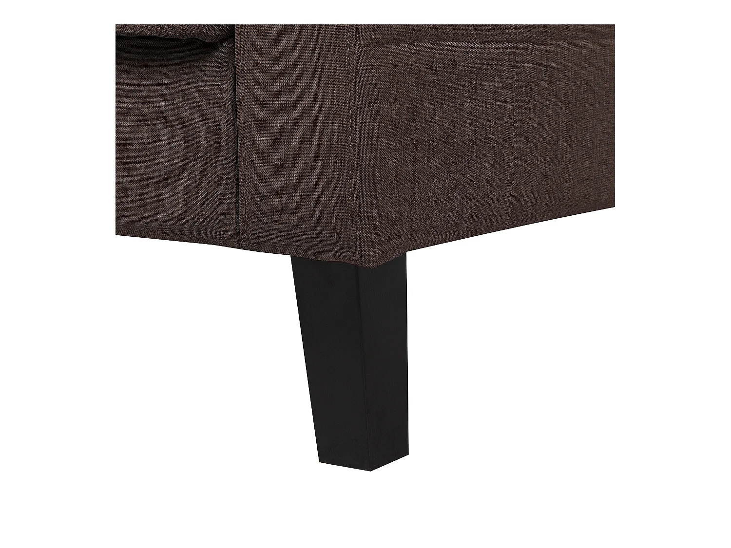 Canapé-lit 3 places VEHKOO Tissu Marron foncé