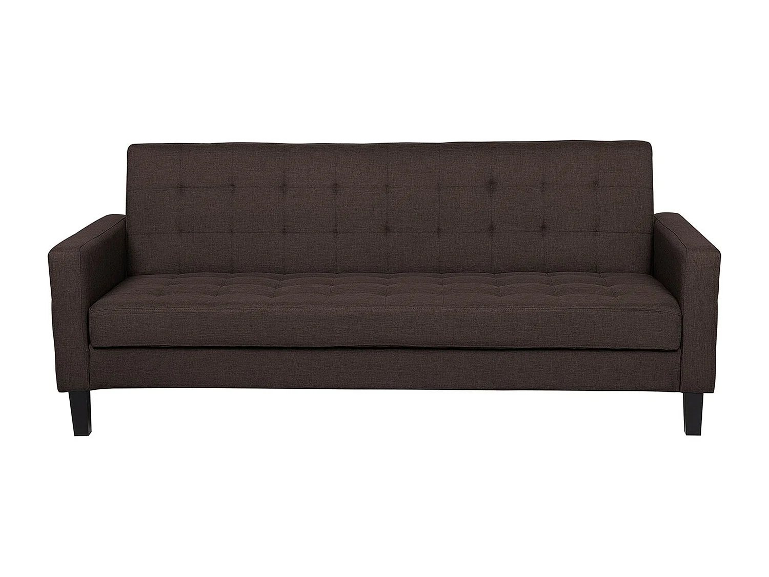 Canapé-lit 3 places VEHKOO Tissu Marron foncé