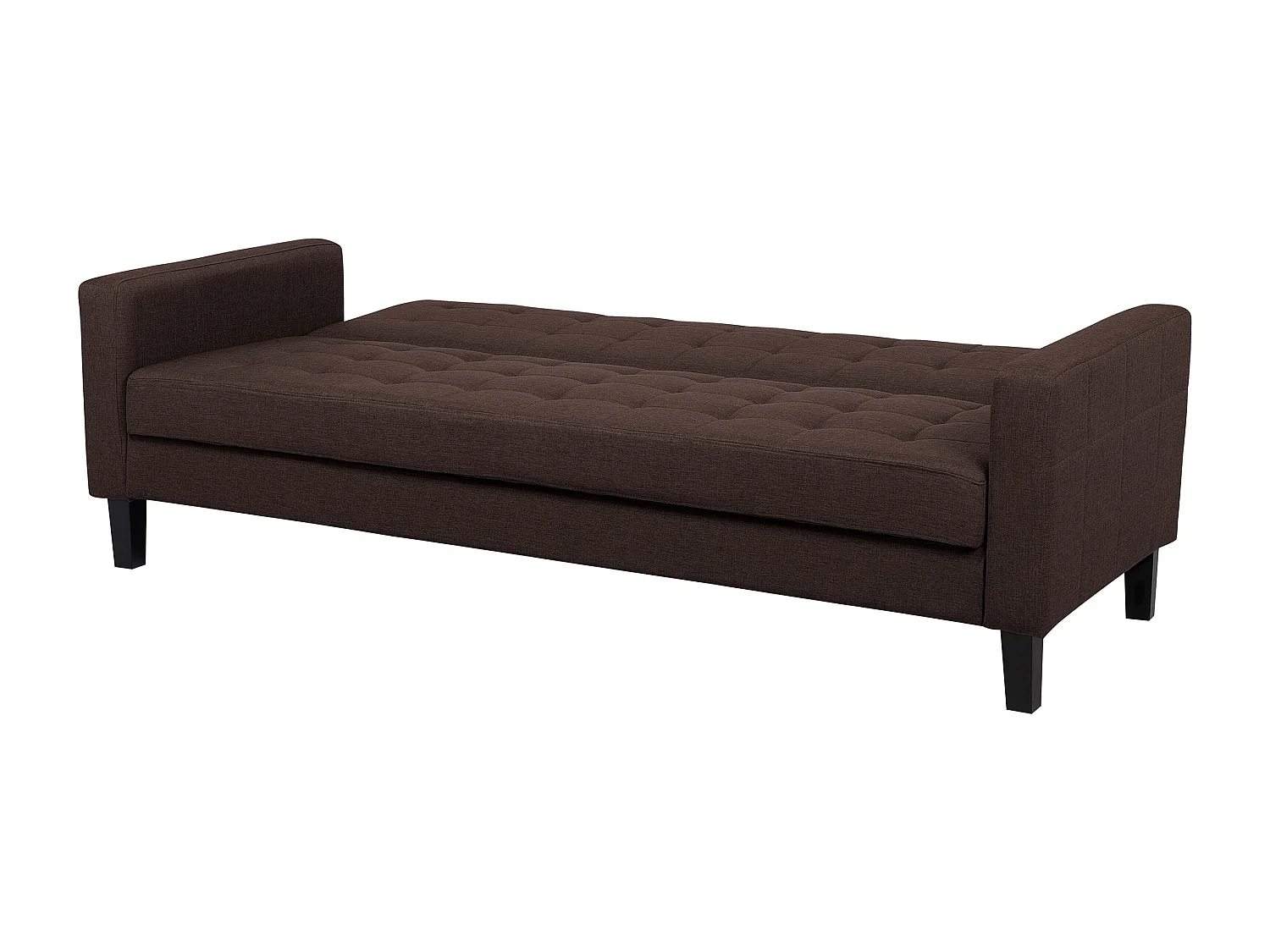 Canapé-lit 3 places VEHKOO Tissu Marron foncé