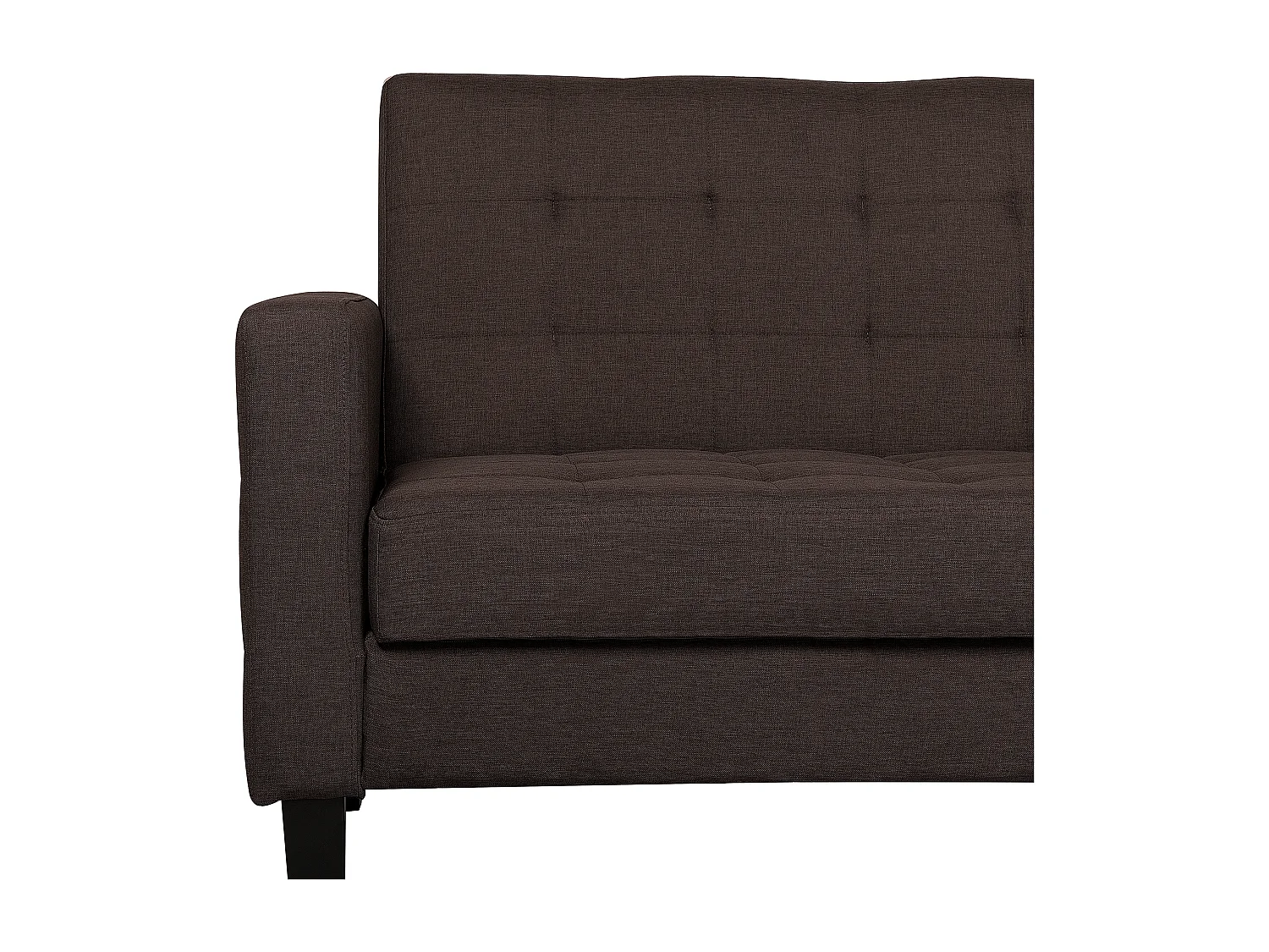 Canapé-lit 3 places VEHKOO Tissu Marron foncé