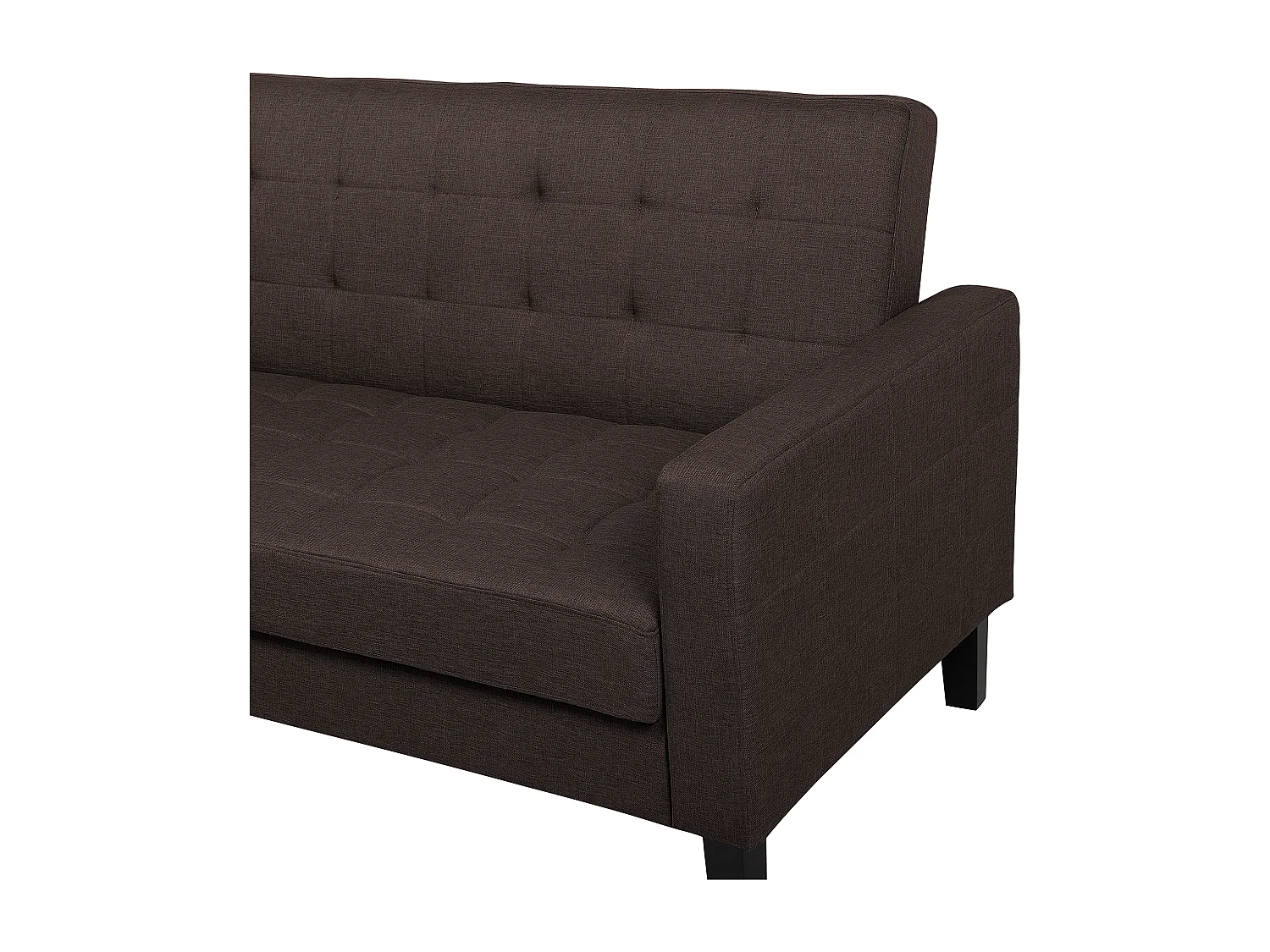 Canapé-lit 3 places VEHKOO Tissu Marron foncé